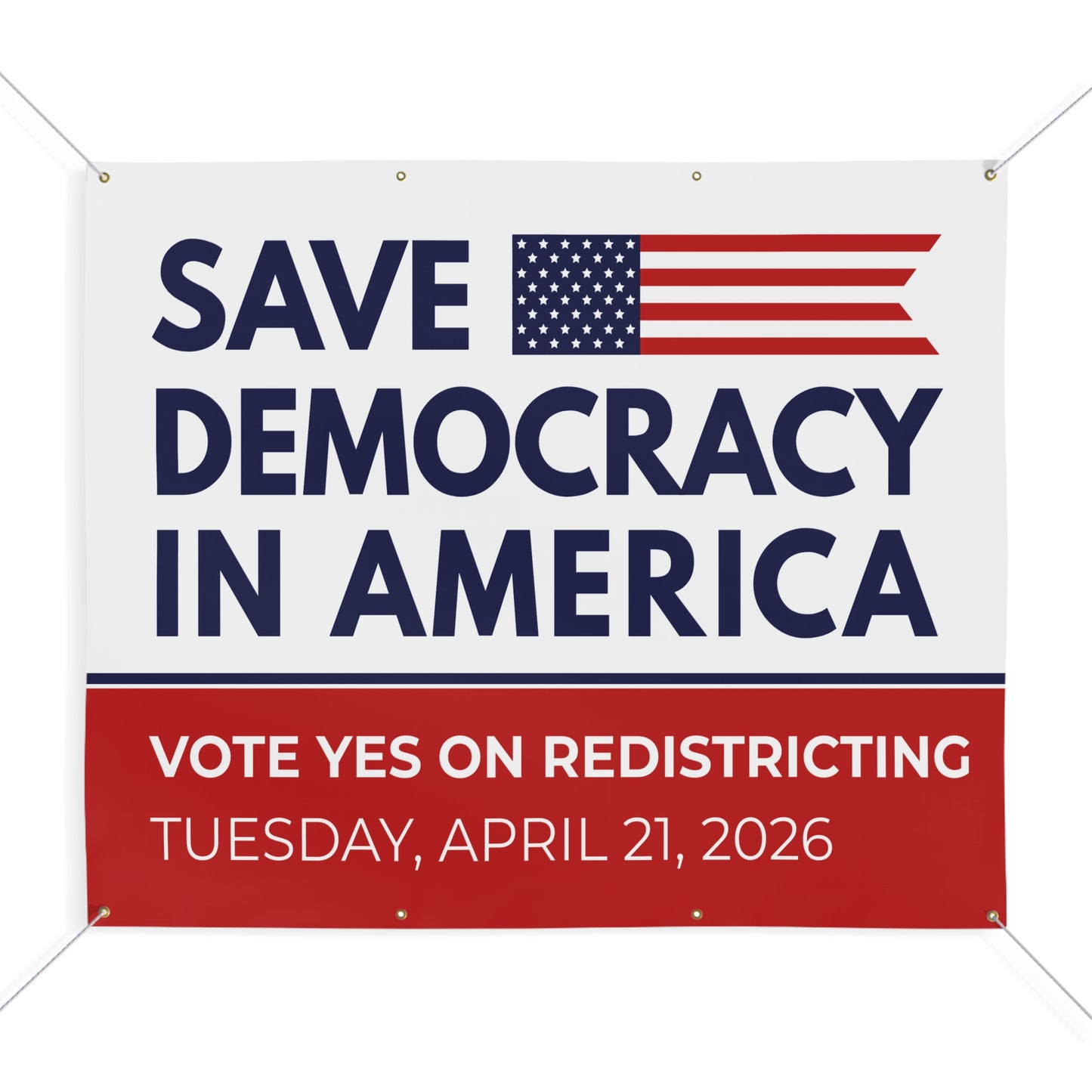 Vote Yes on Virginia Matte Banner — Virginia Redistricting Signs