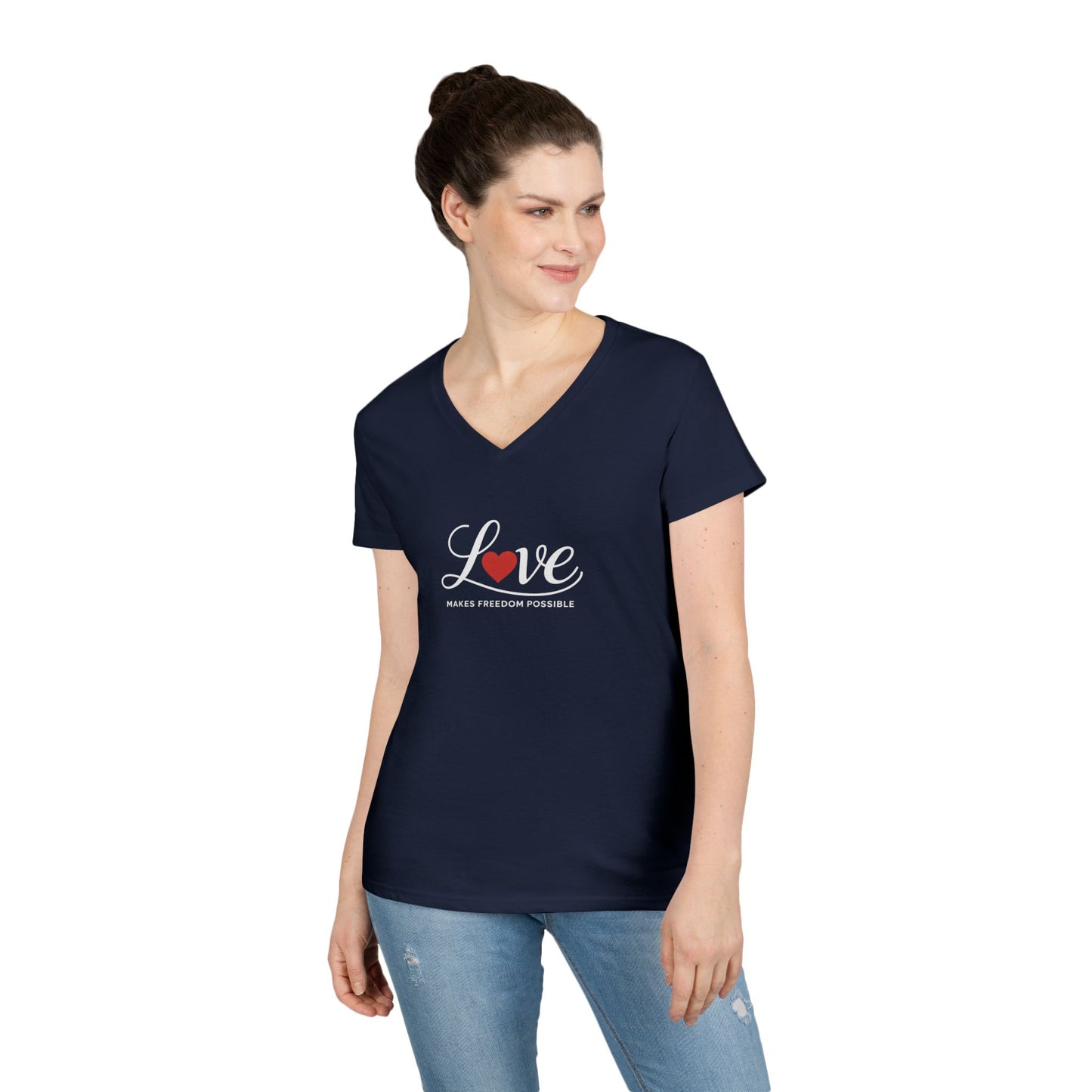 Love Makes Freedom Possible T-Shirt | Inspirational Civic Love Message | Unisex Style | Multiple Colors