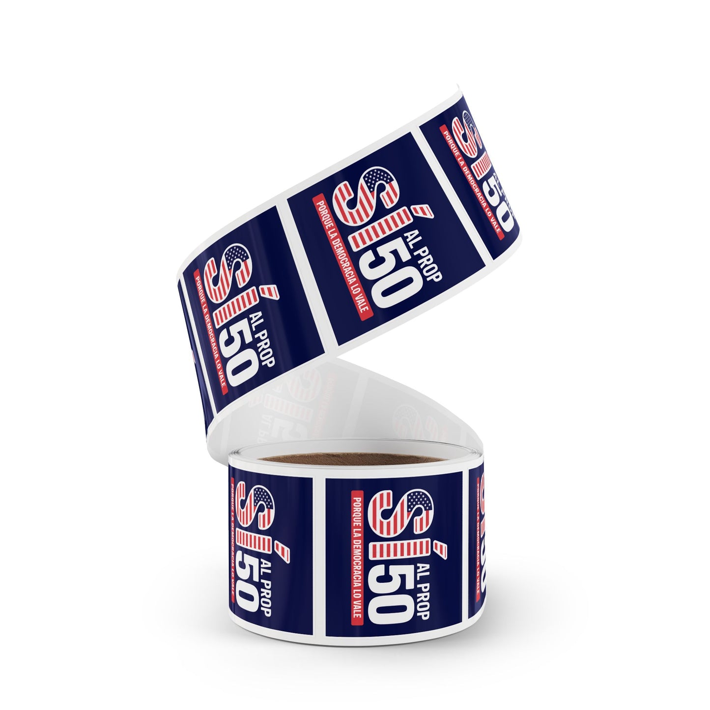 Bulk Square Sticker Rolls / Rollos de Calcomanías Cuadradas a Granel – 50, 100, 250 Pack – Free Shipping / Envío Gratis