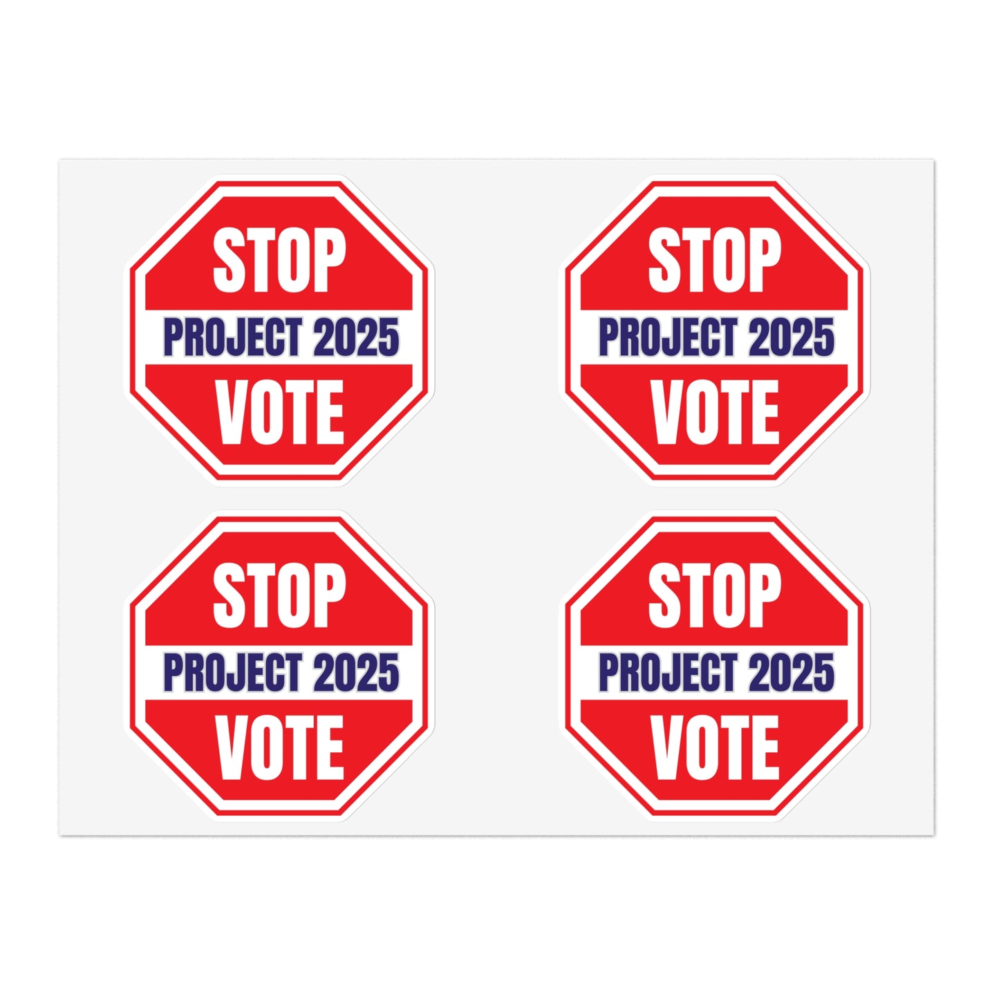 Stop Project 2025 Sticker Sheet Bundle, 20 Indoor/Outdoor Stickers, Free Shipping, Vote Stickers, Election Stickers