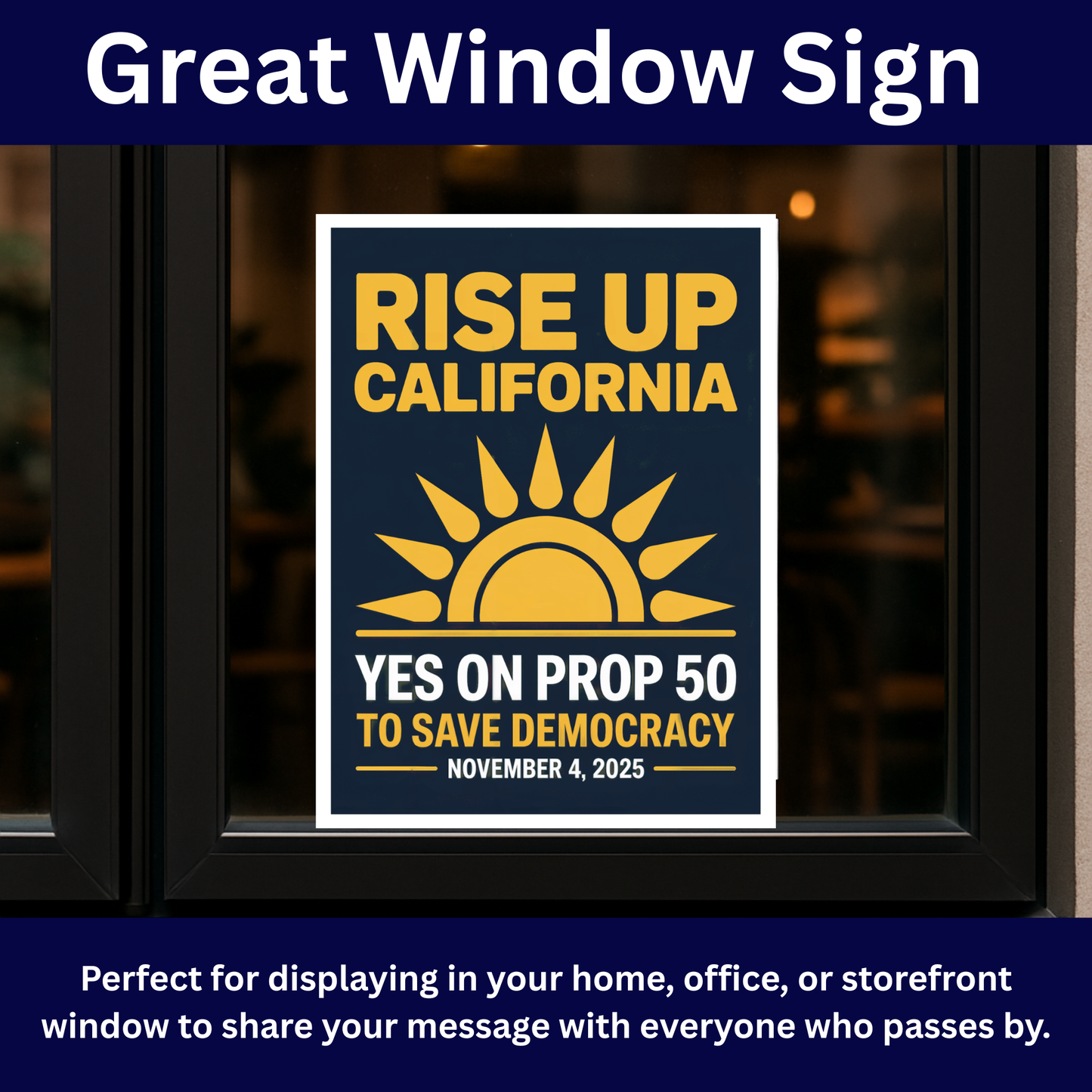 Yes On Prop 50 Posters - Digital Download - Bilingual - Printable Posters