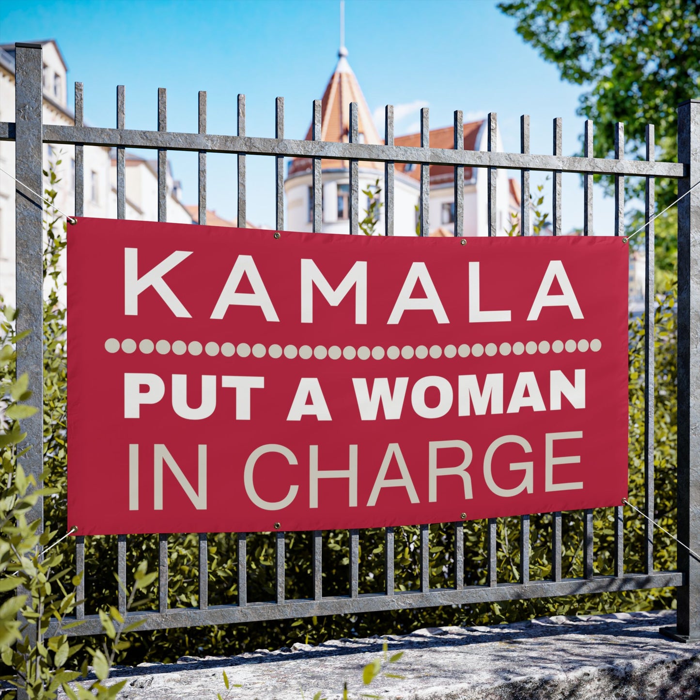 Kamala Harris, Put a Woman in Charge, Vinyl Indoor/Outdoor Banner