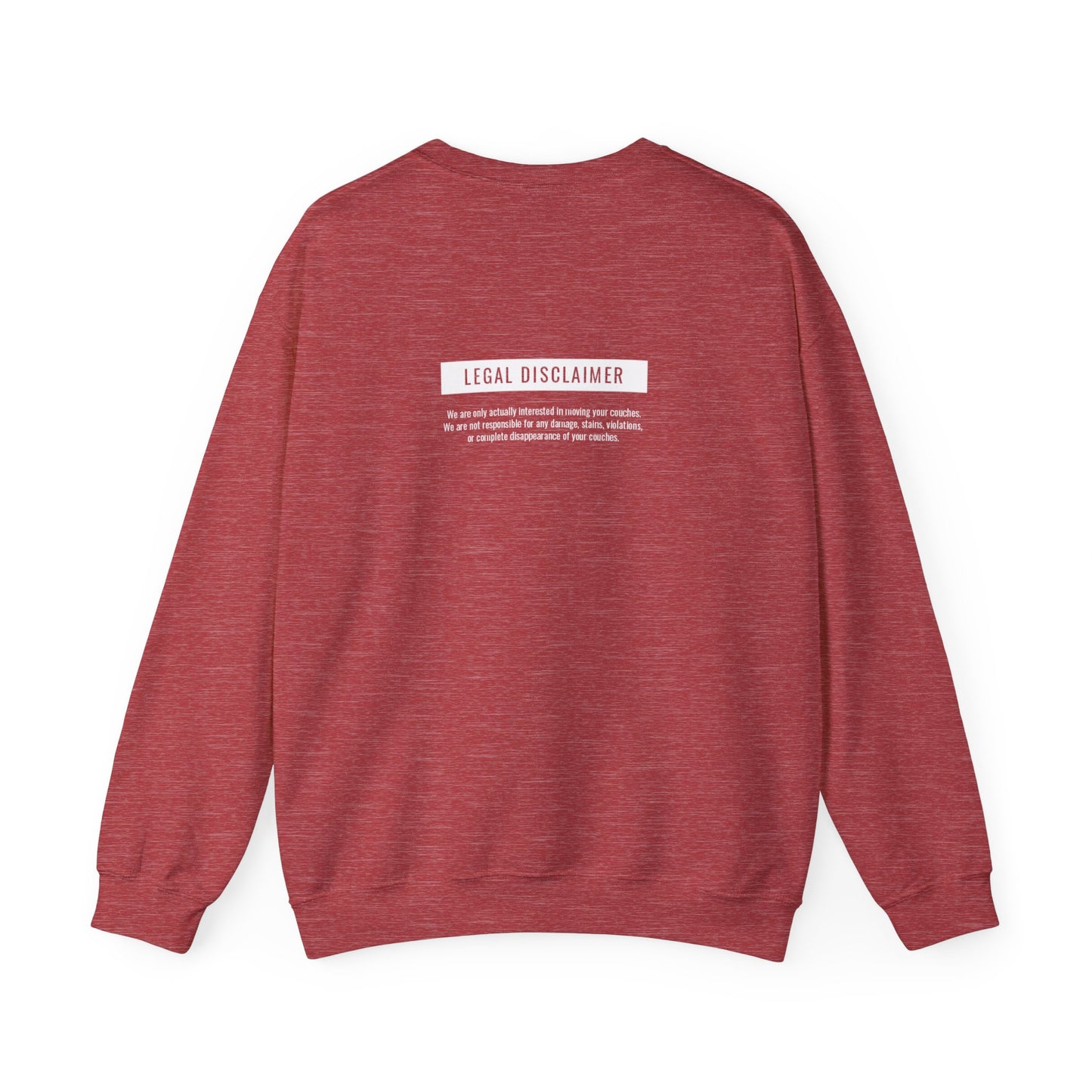 JD Vance Couch Sweatshirt, Unisex, Crewneck, Front and Back Print, Multiple Colors,