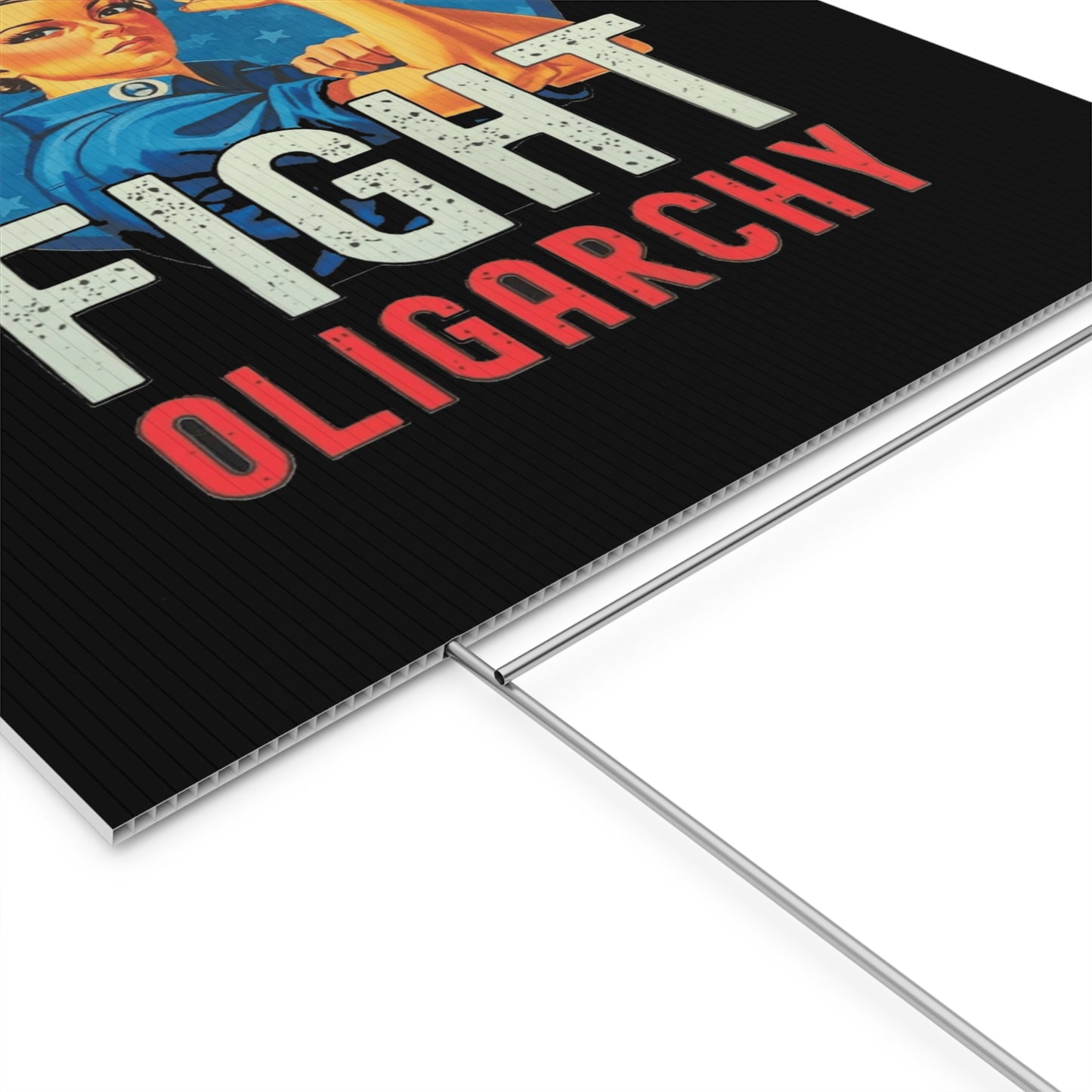 No Kings Yard Sign, 3 Pack, 24" x 18", Print on Both Sides, Anti Trump Protest Sign, No Kings Protest Sign