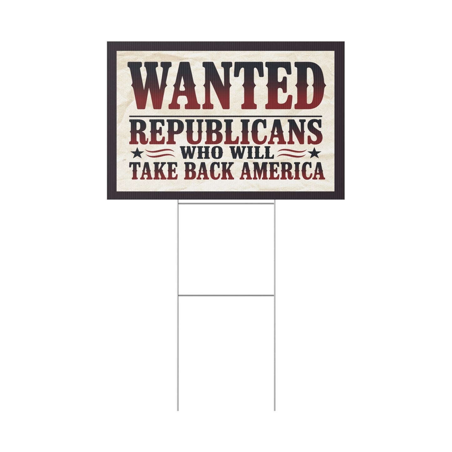 Anti MAGA Yard Sign, Republican Yard Sign Country Over Party Yard Sign, Print on Both Sides, Multiple Sizes
