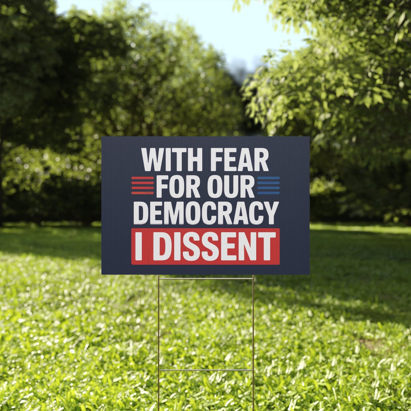 Supreme Court Yard Sign, Democracy Yard Sign, Anti Trump Yard Sign, Political Yard Sign, Print on Both Sides, Multiple Sizes