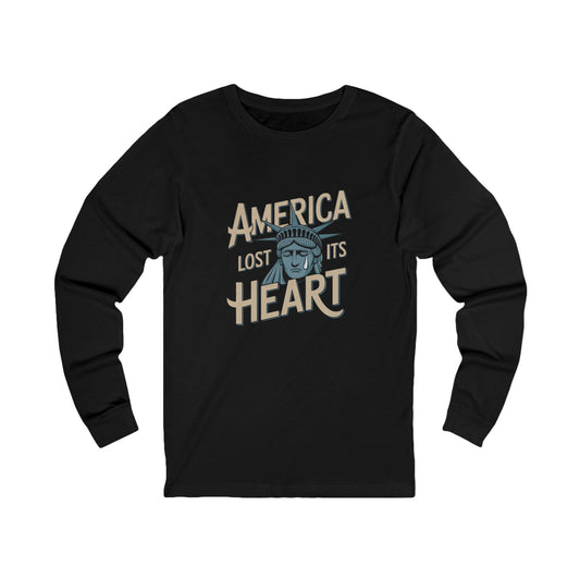 America Lost Its Heart Shirt, Anti Trump Shirt, Unisex Style, Free Shipping, America Shirt, Lady Liberty Shirt, Statue of Liberty Shirt