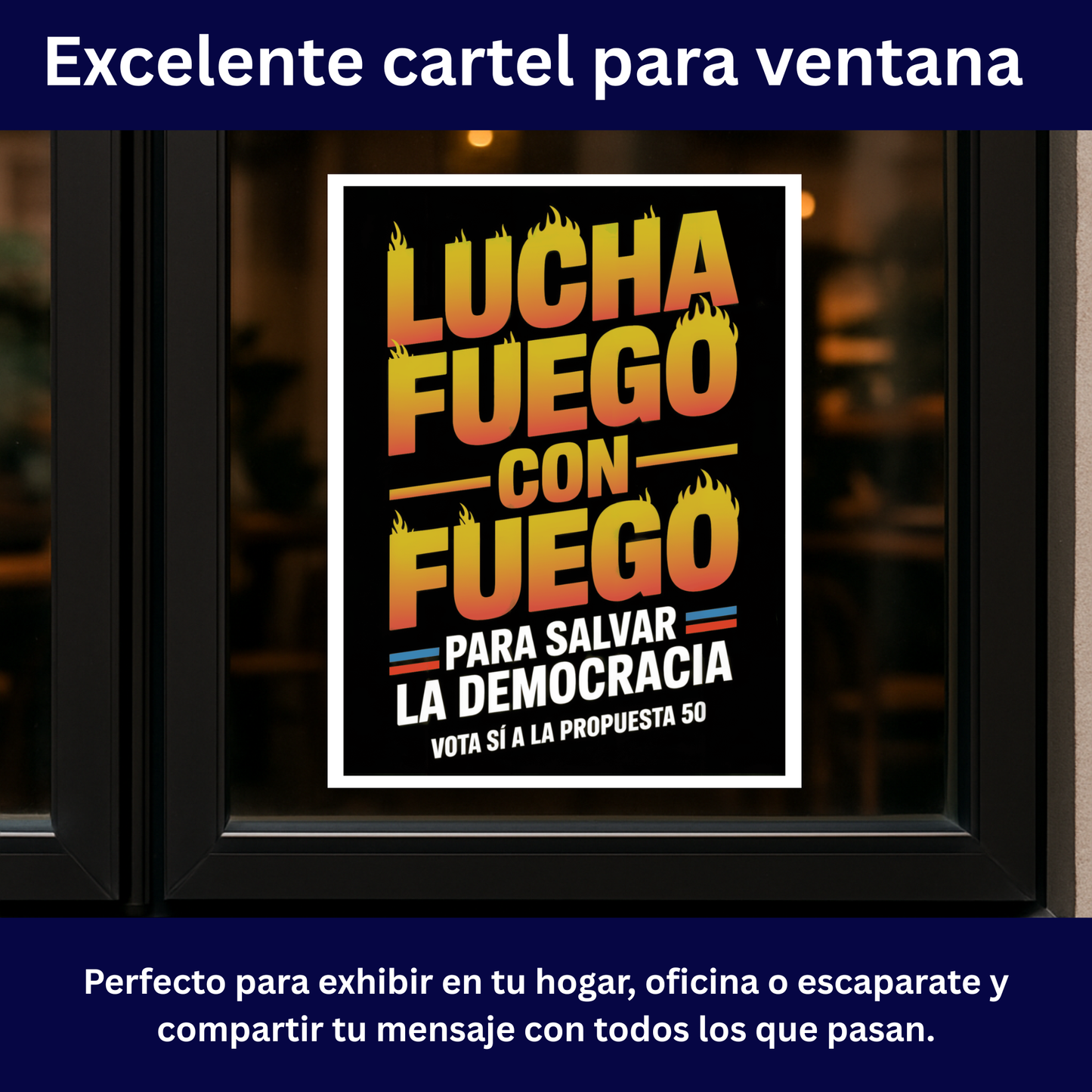 Yes On Prop 50 Posters - Digital Download - Bilingual - Printable Posters