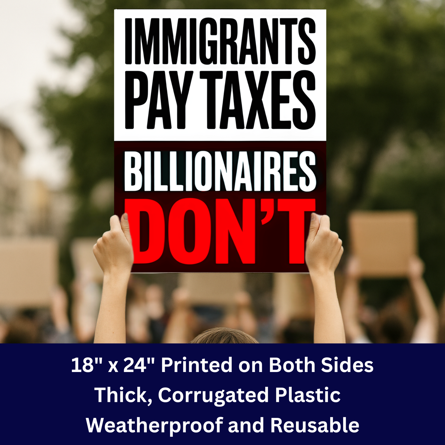 ICE Protest Signs – Wholesale Sign Packs - 18″× 24″ - High Profit Margin