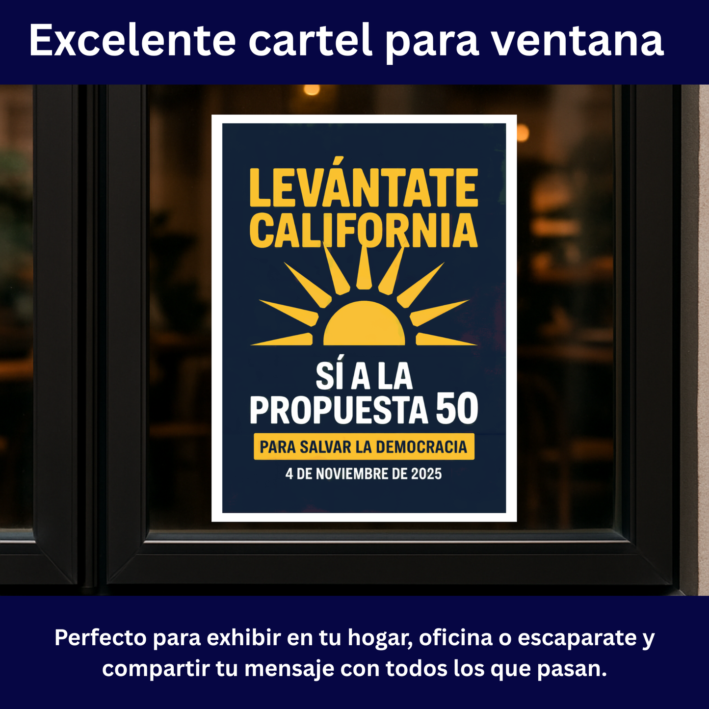 Yes On Prop 50 Posters - Digital Download - Bilingual - Printable Posters