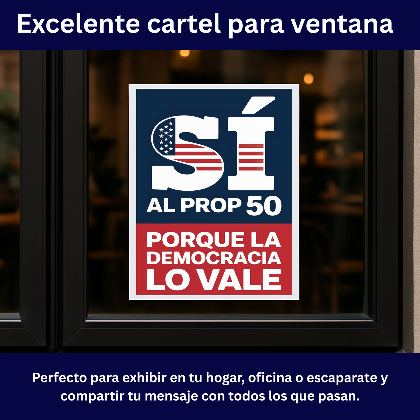Yes On Prop 50 Posters - Digital Download - Bilingual - Printable Posters
