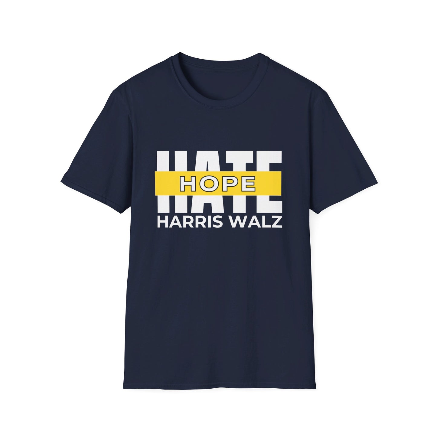 Hope Over Hate Harris Walz Tshirt - Soft, Unisex Style, Multiple Colors, Free Shipping, Kamala Harris Tshirt, Harris Walz Merchandise