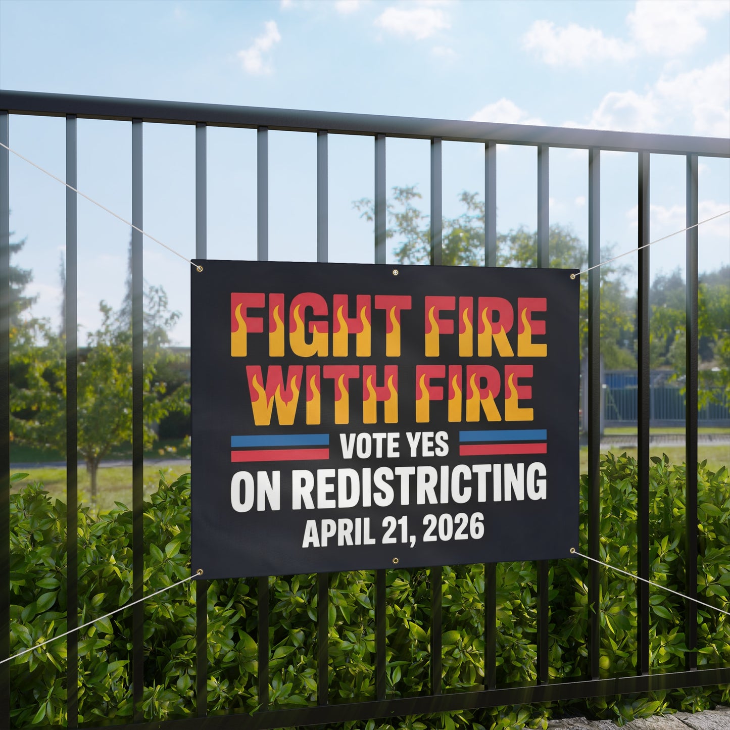 Vote Yes on Virginia Vinyl Banner — Virginia Redistricting Signs