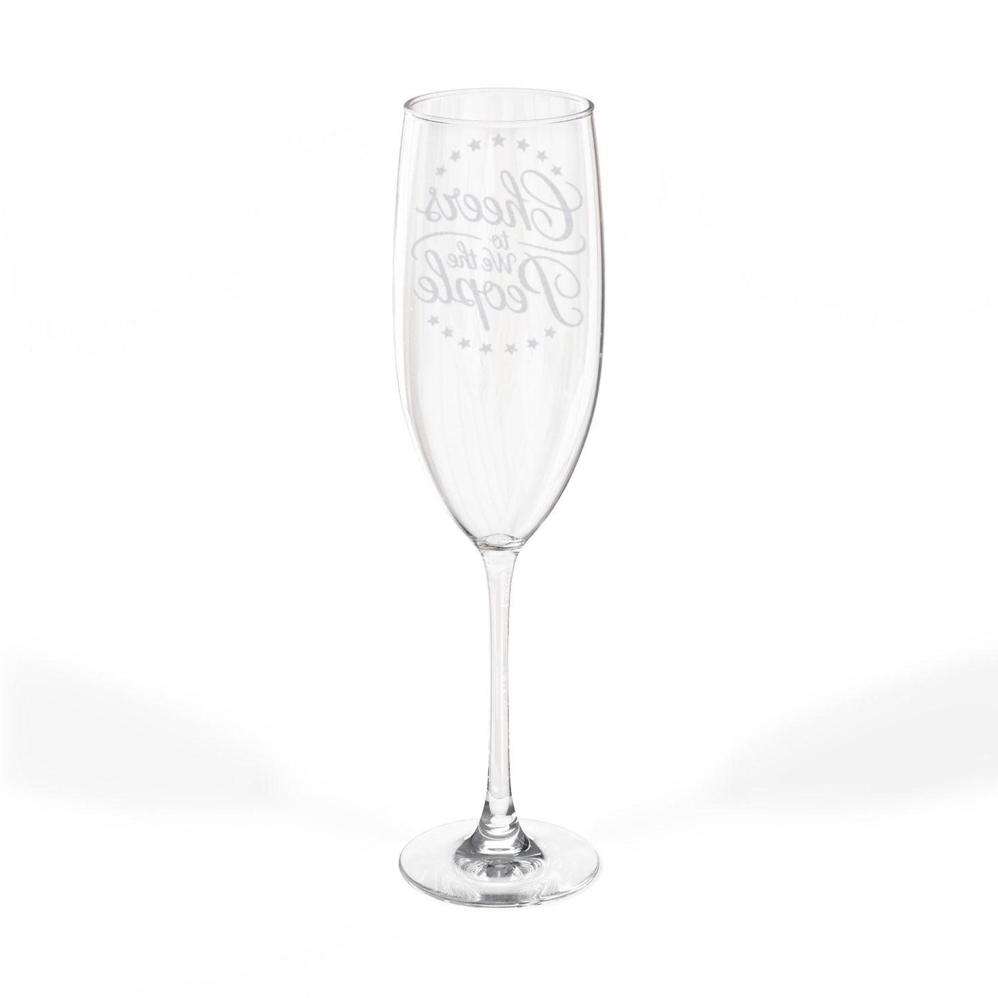 Cheers to We the People Engraved Champagne Glass, Engraved Wine Glass, No Kings Gifts, Anti Trump Gifts, 8 oz, Unique Political Gift