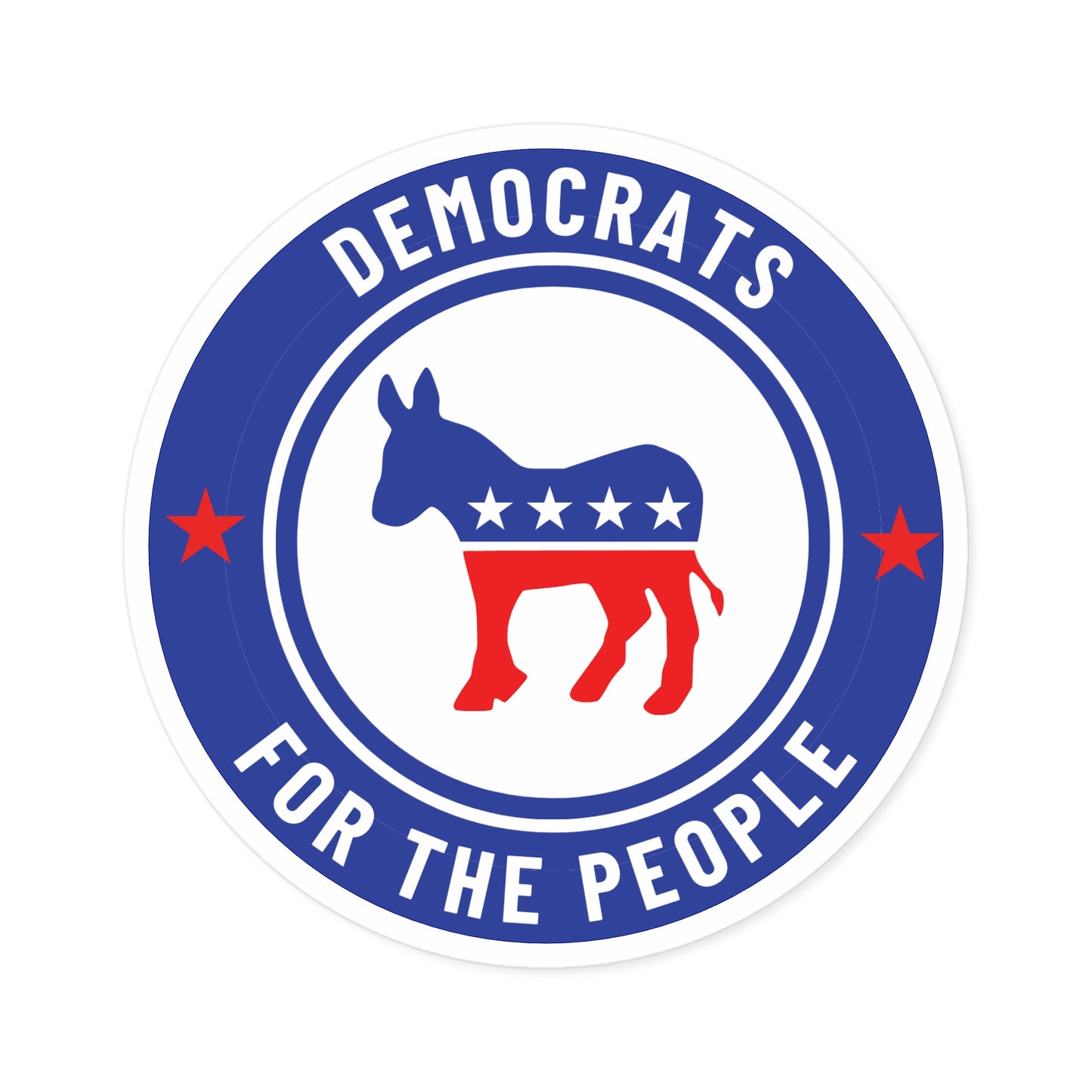 Democratic Party Sticker, Car Sticker, Laptop Sticker, Multiple Sizes, Free Shipping - ORIGINAL ARTWORK DESIGNER - Democracy Signs