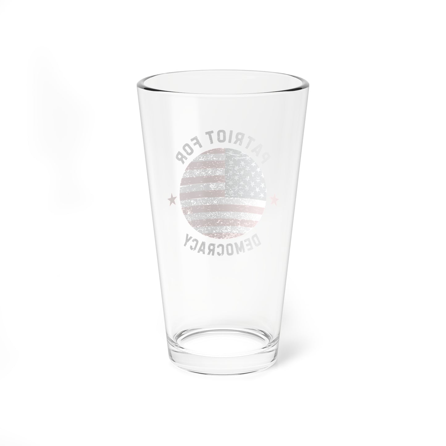 Election Day Drinking Glass, 16 oz., Patriot for Democracy