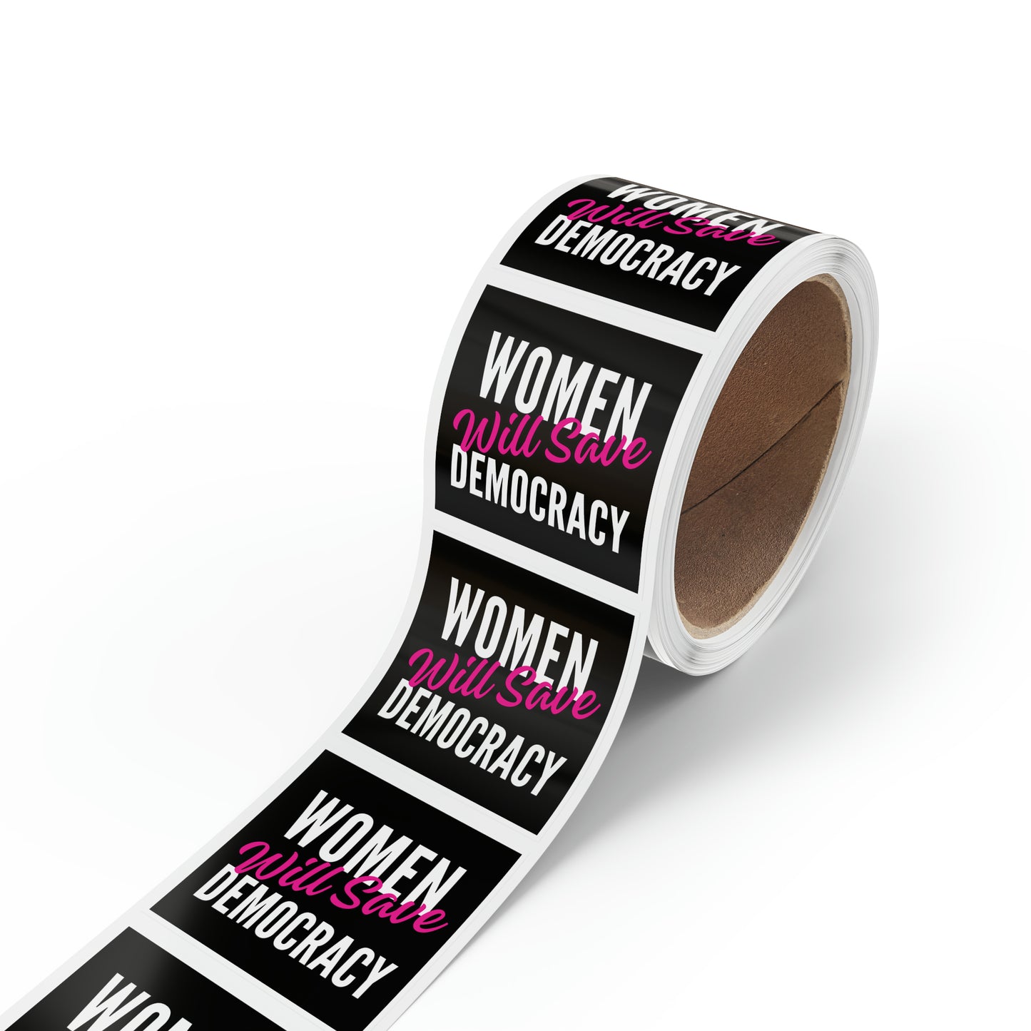 Women Will Save Democracy Sticker Rolls, 50, 100 or 250, Free Shipping, Democracy Signs, Vote Sticker, Democrat Sticker, Anti Trump Sticker