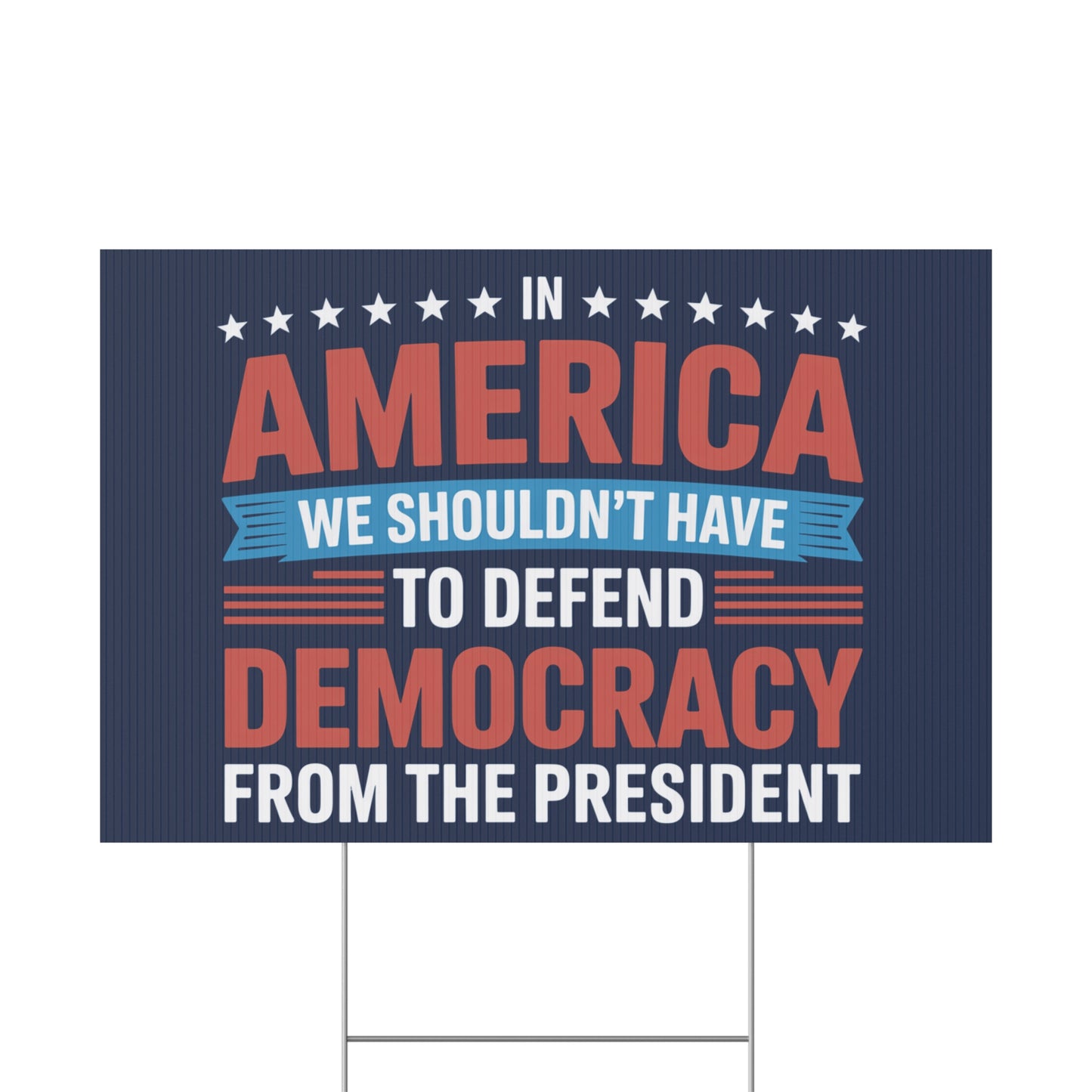 Defend Democracy Yard Sign, Resistance Yard Sign, Protest Signs, Anti Trump Signs, Resist Signs, Signs for Protest, Multiple Sizes