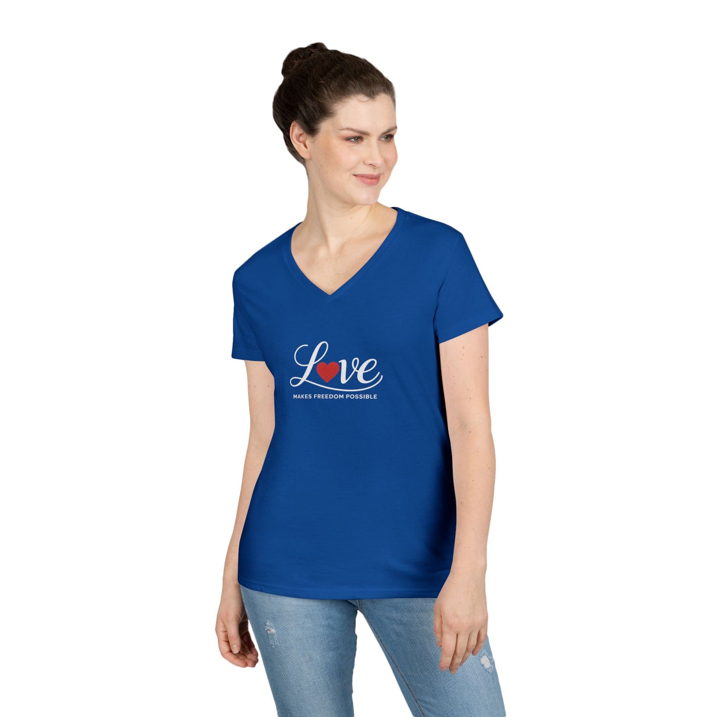 Love Makes Freedom Possible T-Shirt | Inspirational Civic Love Message | Unisex Style | Multiple Colors