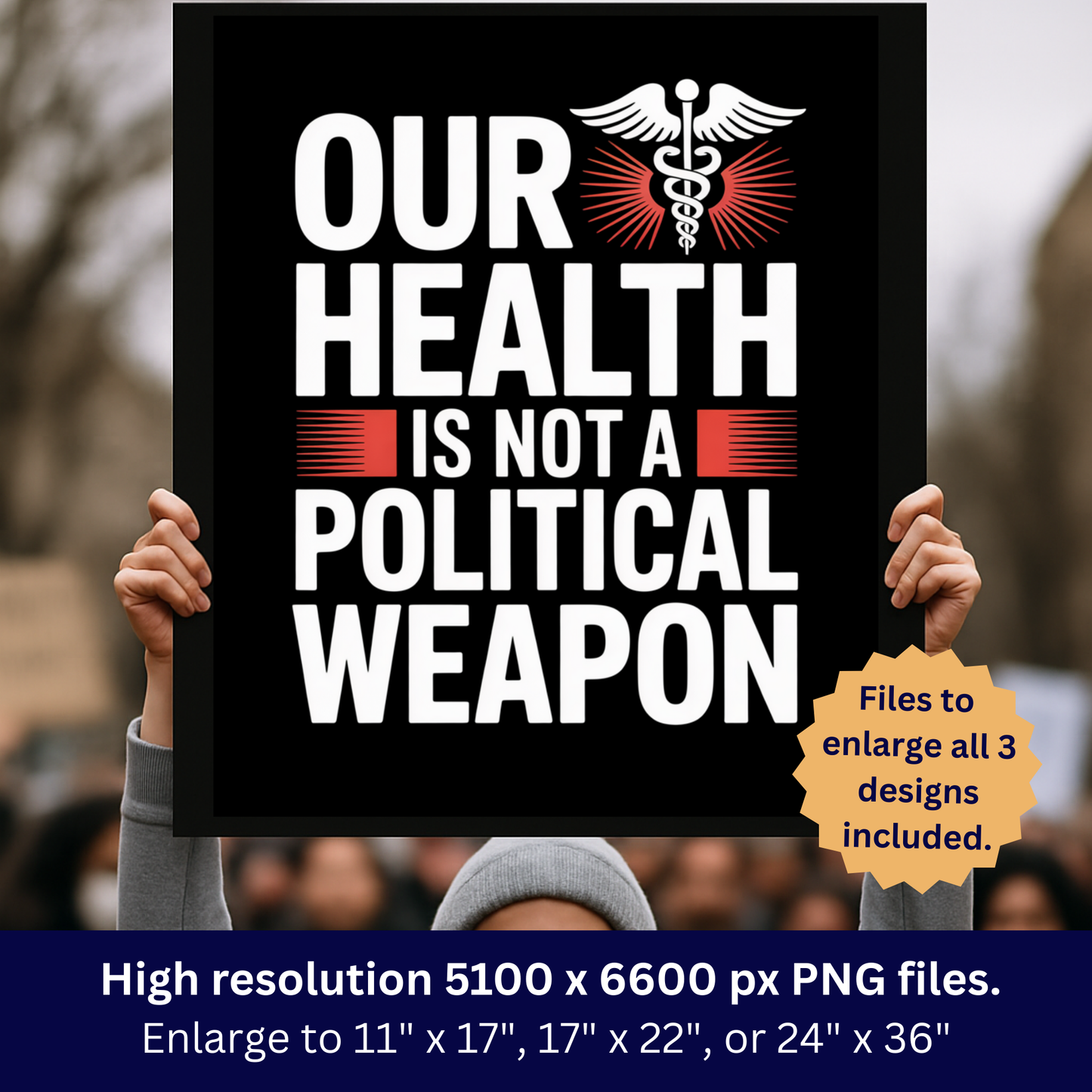 CDC Protest Signs, DC Protest Signs, 3 Signs Included, High Res Printable Protest Signs, Anti Trump Protest Signs