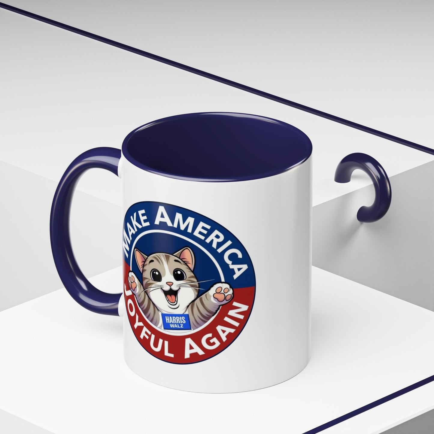 Make America Joyful Again, Harris Walz Mug, 11 or 15oz, Free Shipping