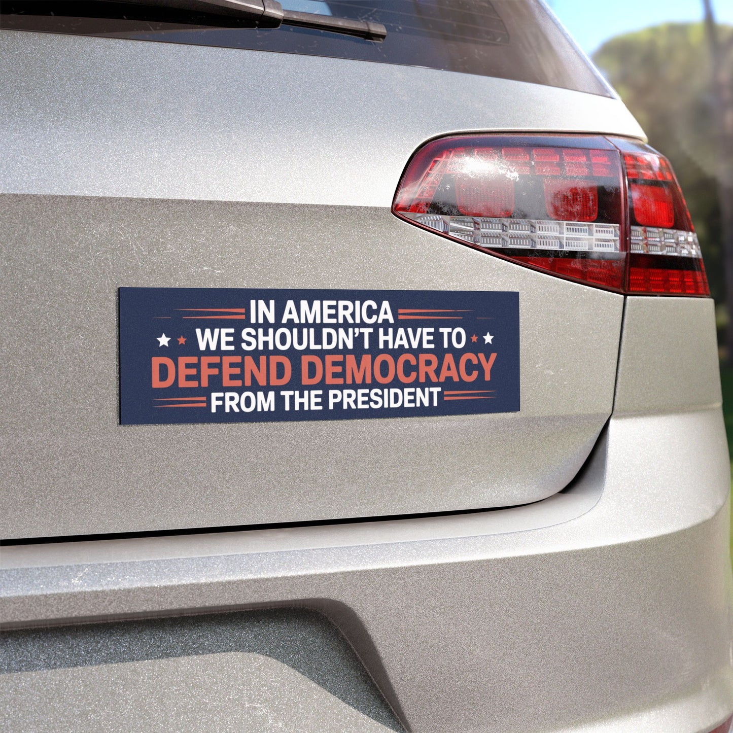 Defend Democracy Car Magnet, Fascism Car Magnet, Anti Trump Car Magnet, Resistance Car Magnet, Anti Trump Magnet, Free Shipping