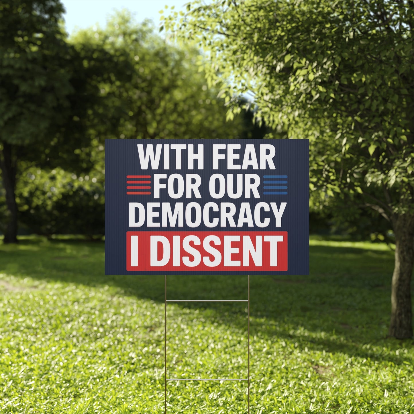 Supreme Court Yard Sign, Democracy Yard Sign, Anti Trump Yard Sign, Political Yard Sign, Print on Both Sides, Multiple Sizes