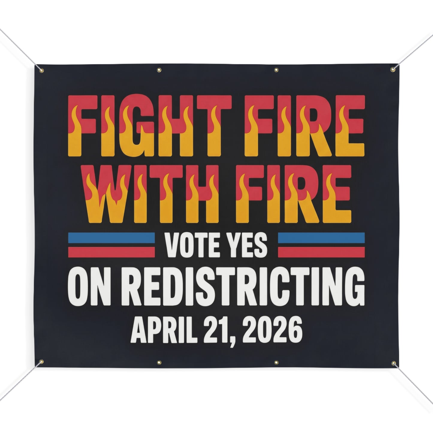 Vote Yes on Virginia Vinyl Banner — Virginia Redistricting Signs