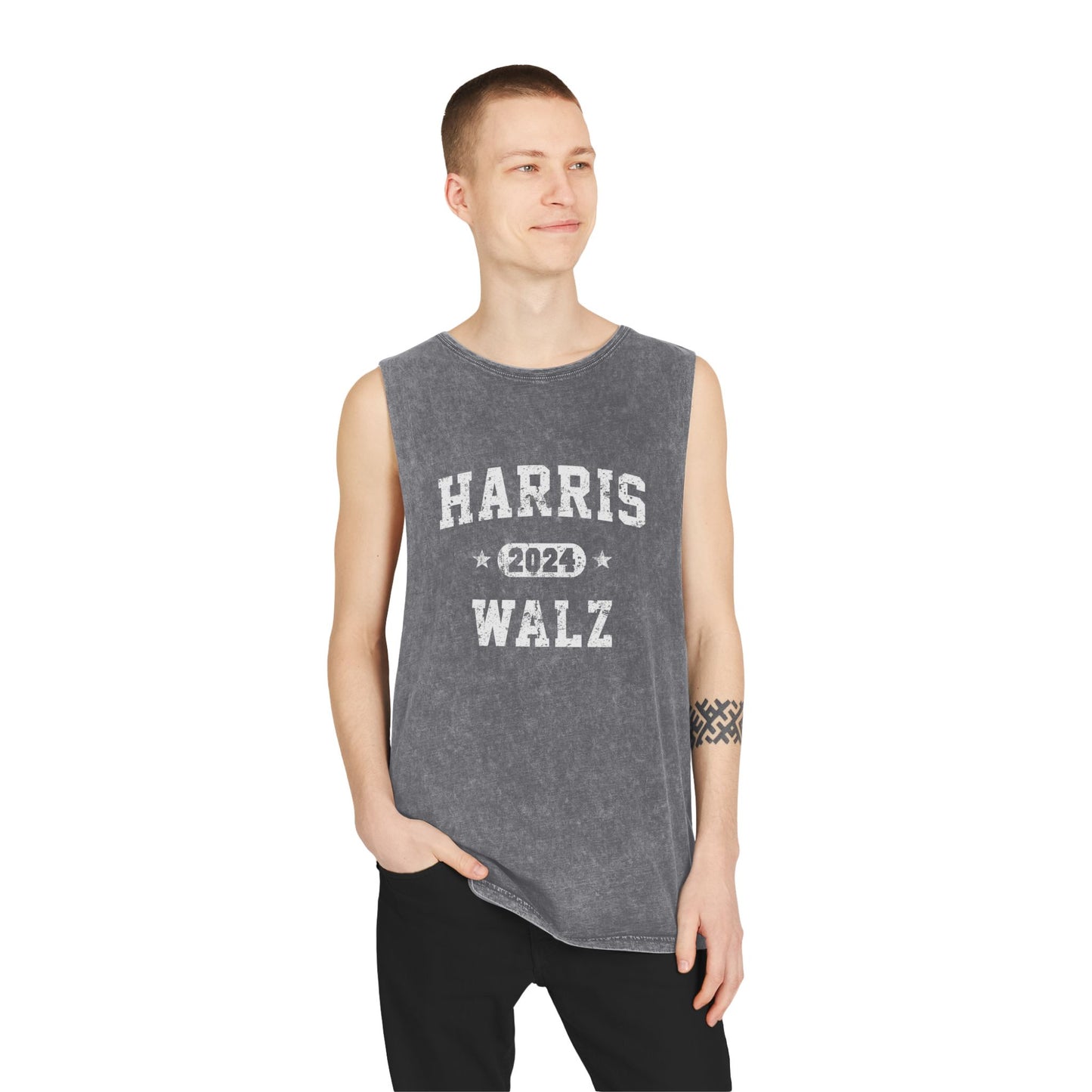 Harris Walz Tank, Unisex Stonewash Tank Top, Multiple Colors, Free Shipping