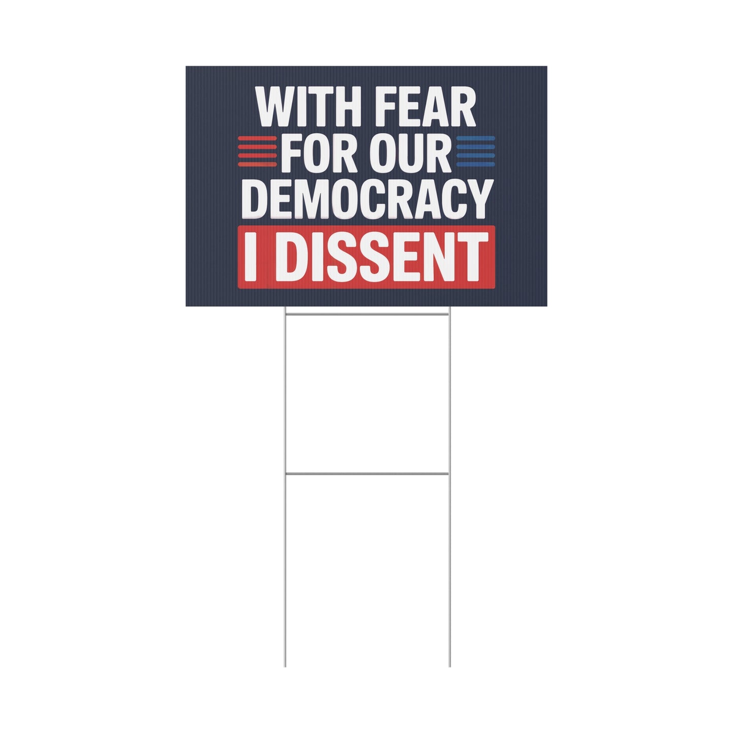 Supreme Court Yard Sign, Democracy Yard Sign, Anti Trump Yard Sign, Political Yard Sign, Print on Both Sides, Multiple Sizes
