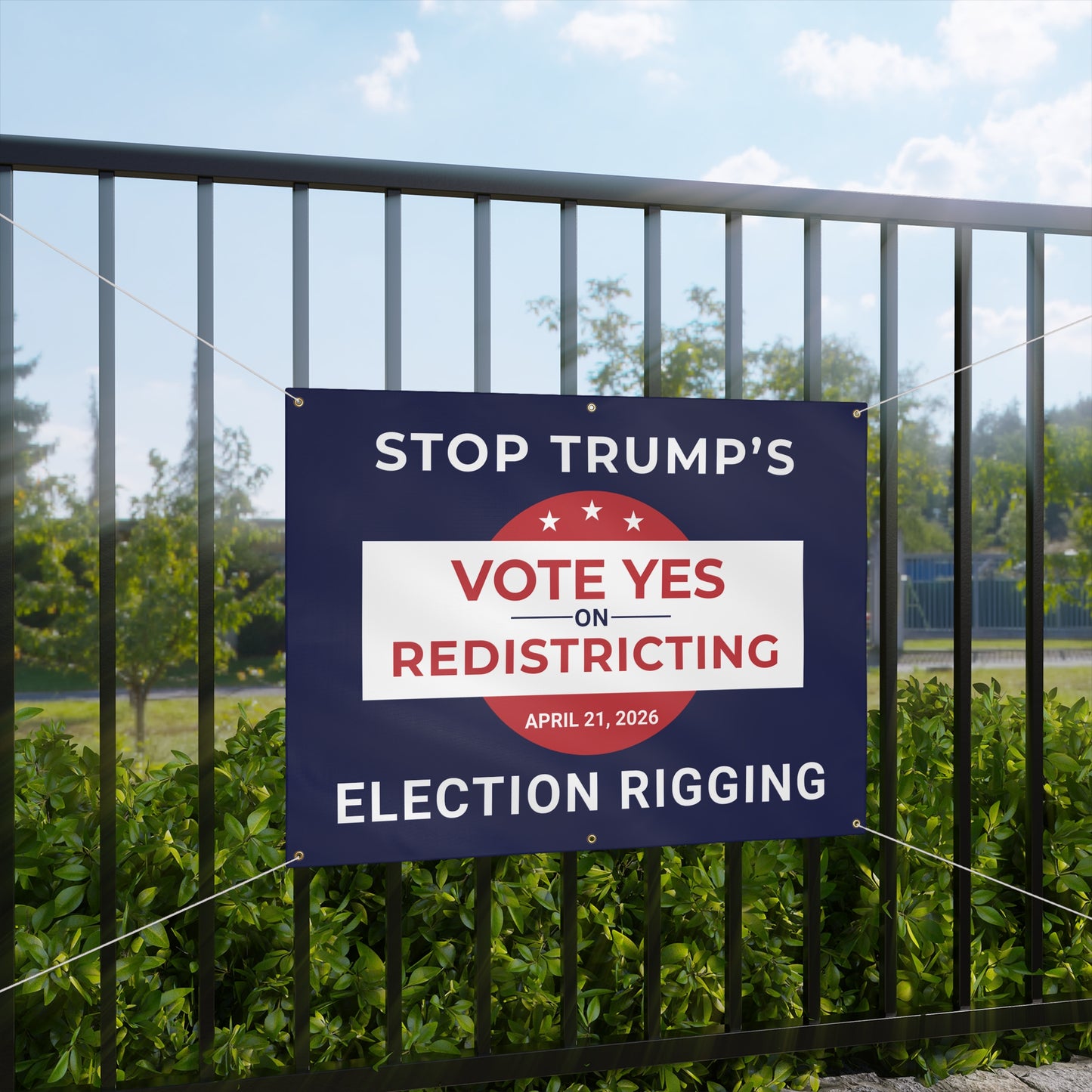 Vote Yes on Virginia Vinyl Banner — Virginia Redistricting Signs