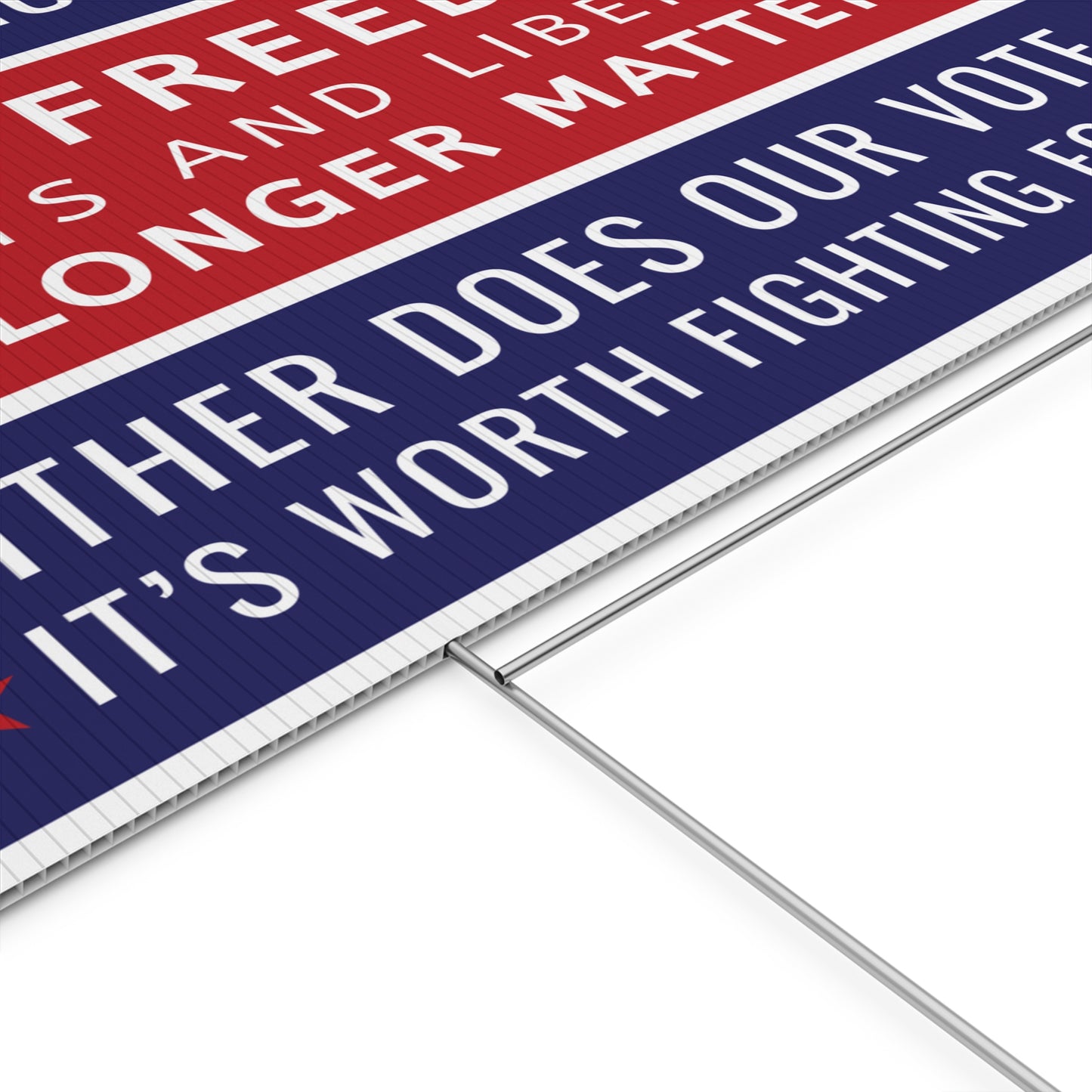 When Democracy Dies Yard Sign, Subtle Anti Trump Yard Sign, Vibrant Design