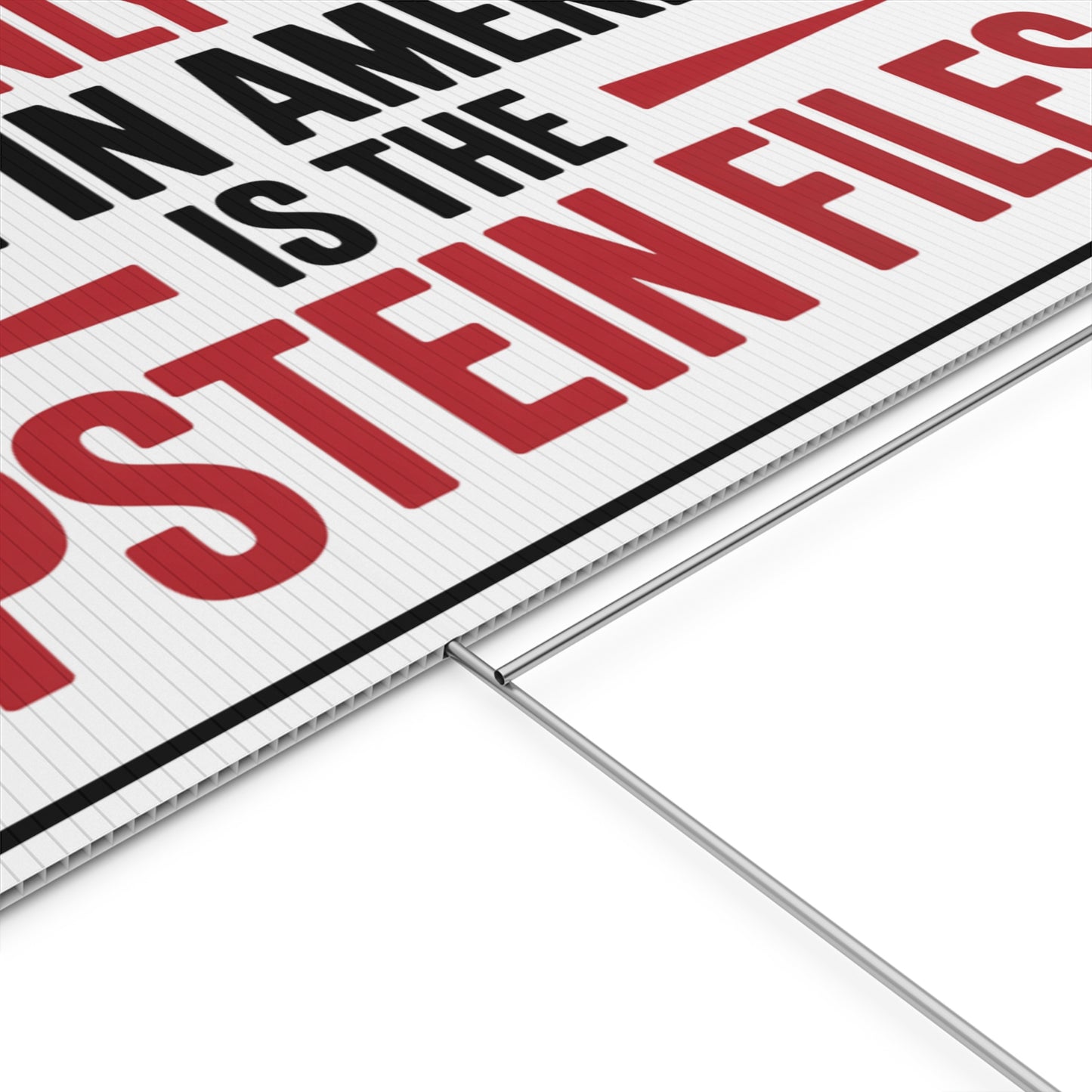 Epstein Files Yard Sign, Funny Anti Trump Yard Sign