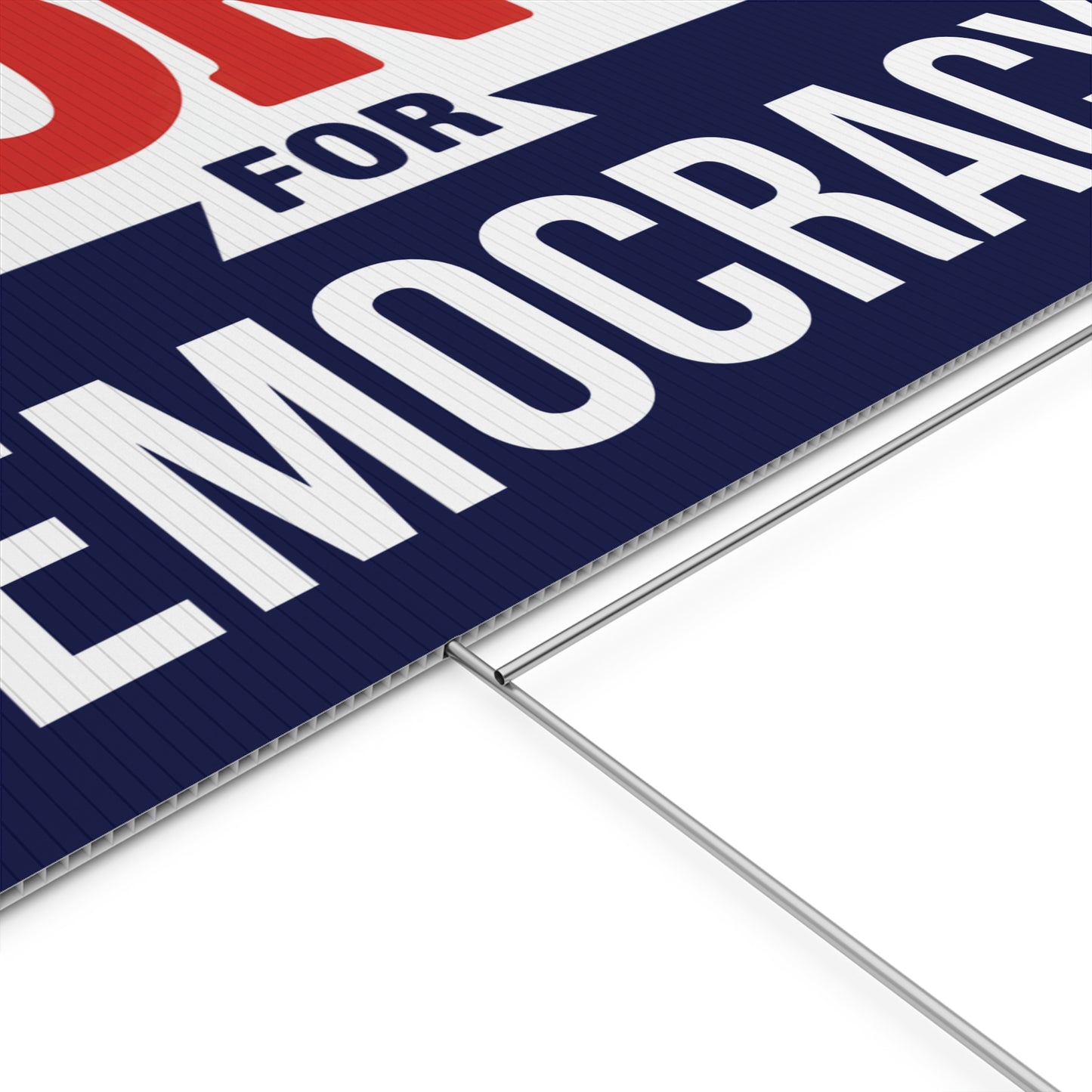 Honk for Democracy Protest Signs, All 5 Designs Included, Great for Ground Mounting at Roadside Gatherings