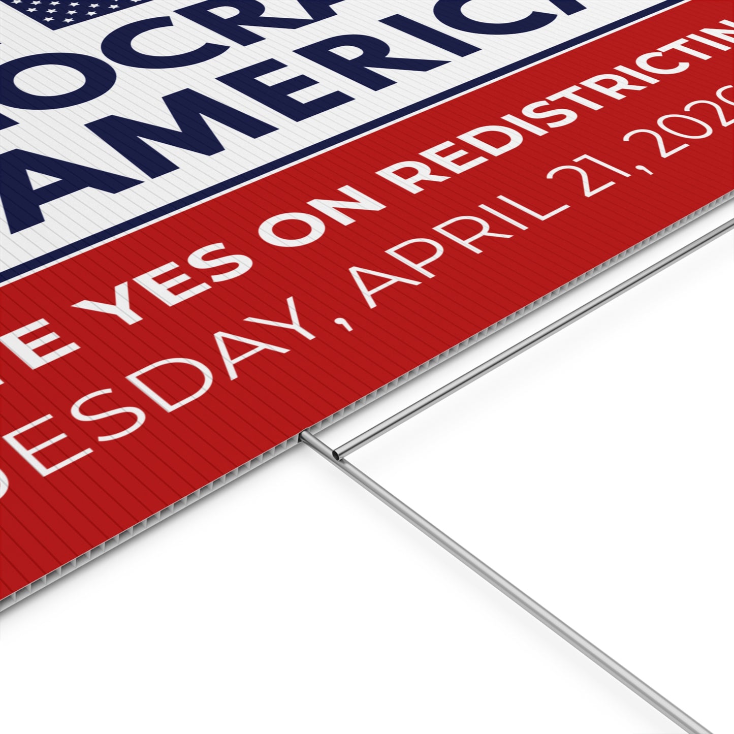 Yes on Virginia Redistricting Yard Sign - Virginia Special Election Yard Signs