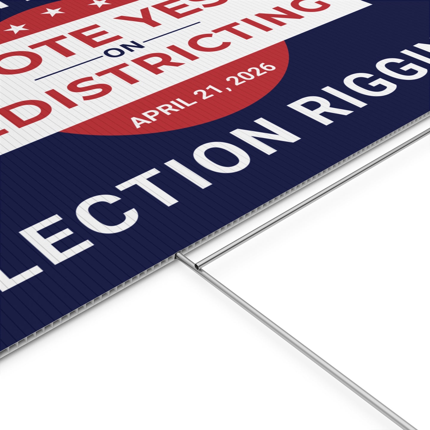 Yes on Virginia Redistricting Yard Sign - Virginia Special Election Yard Signs