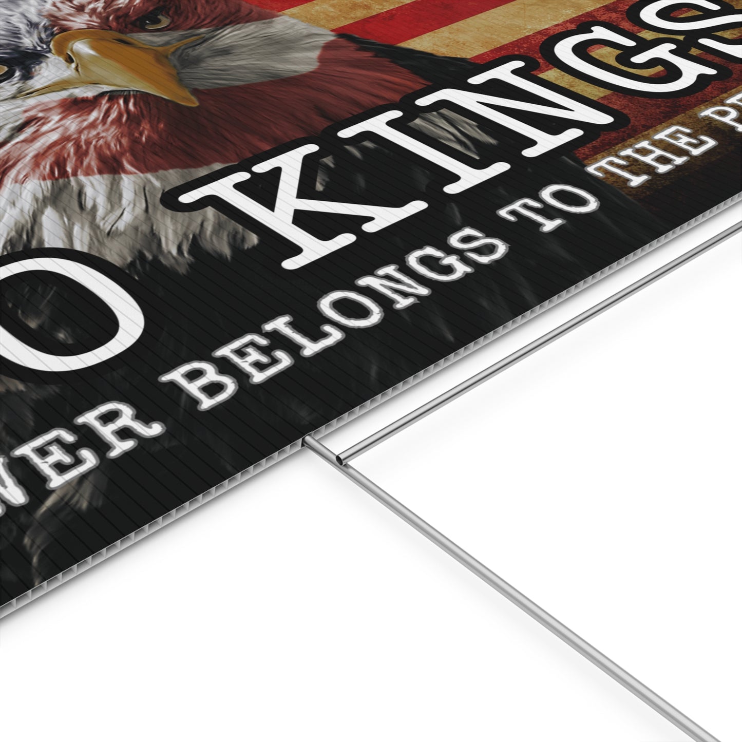 No Kings Power of People Yard Sign