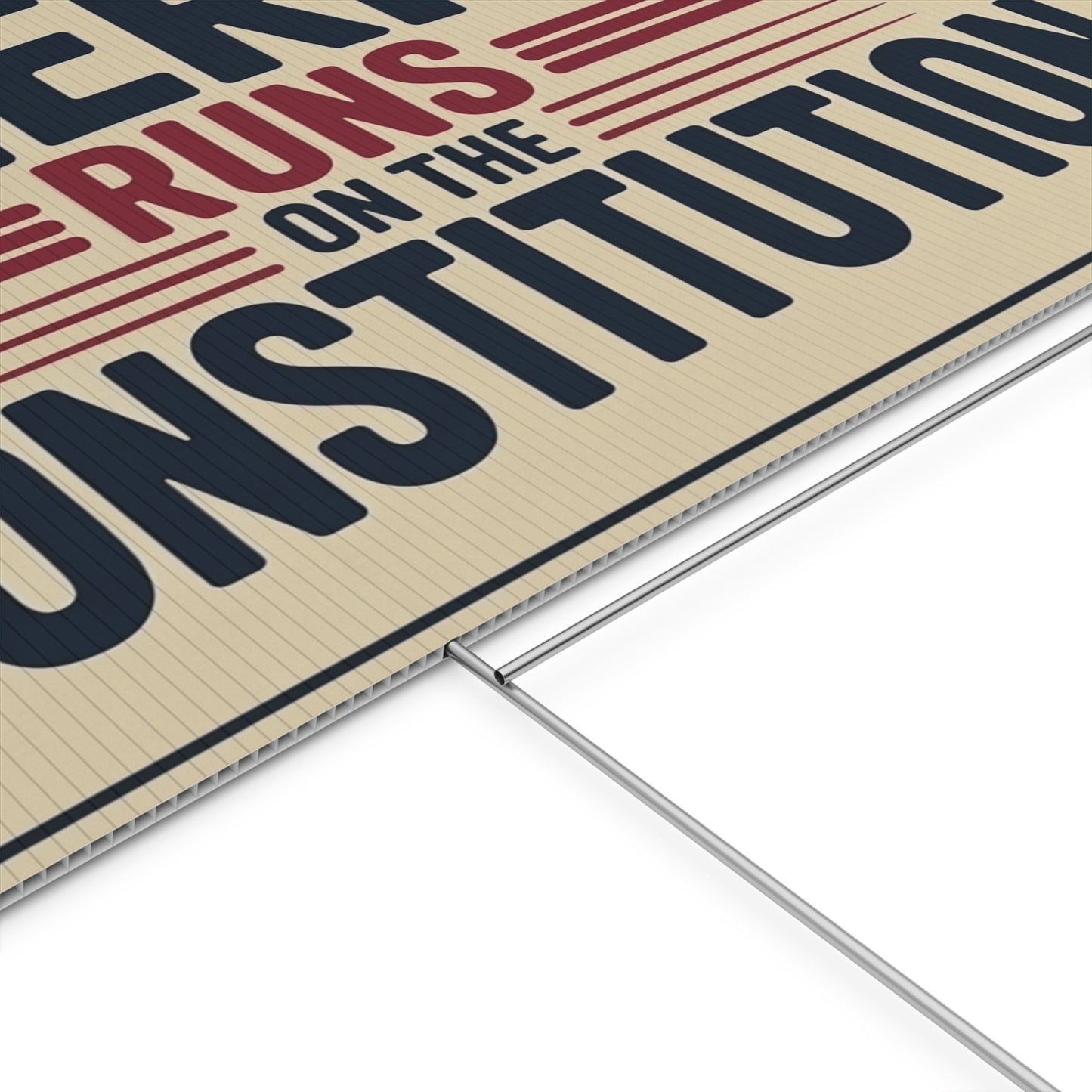 America Runs on the Constitution Yard Sign
