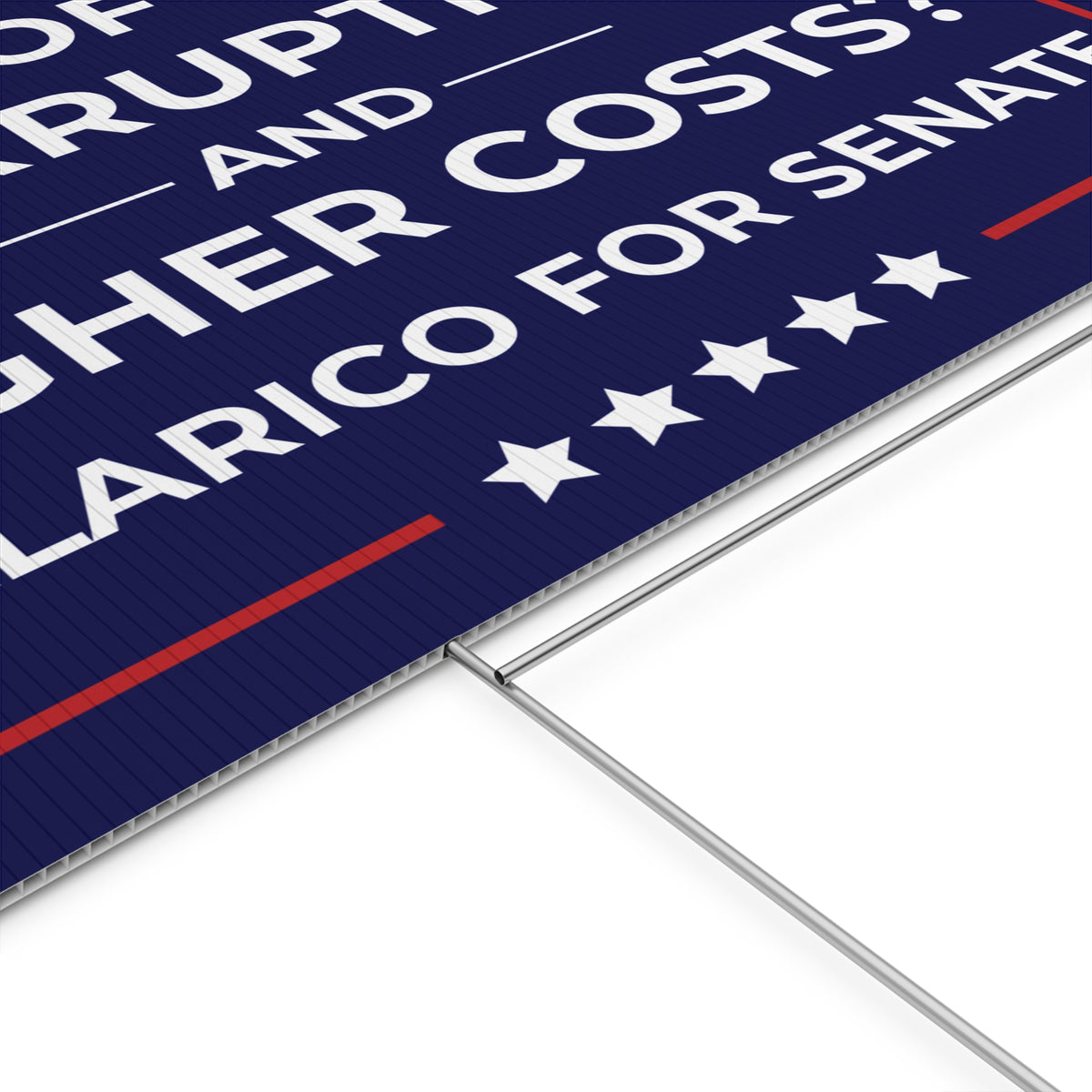 James Talarico Yard Sign, Tired of Chaos Corruption and Higher Costs?, Texas Senate Yard Sign