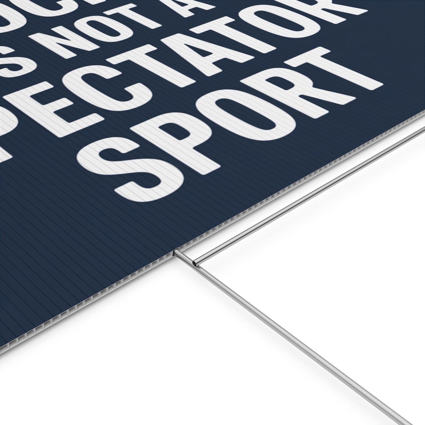 Anti Trump Yard Signs 3 Pack - Democracy Is Not a Spectator Sport - Unity Yard Signs