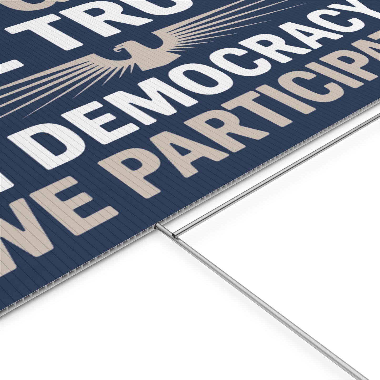 Anti Trump Yard Signs 3 Pack - Faith, Compassion and Democracy Designs - Free Shipping