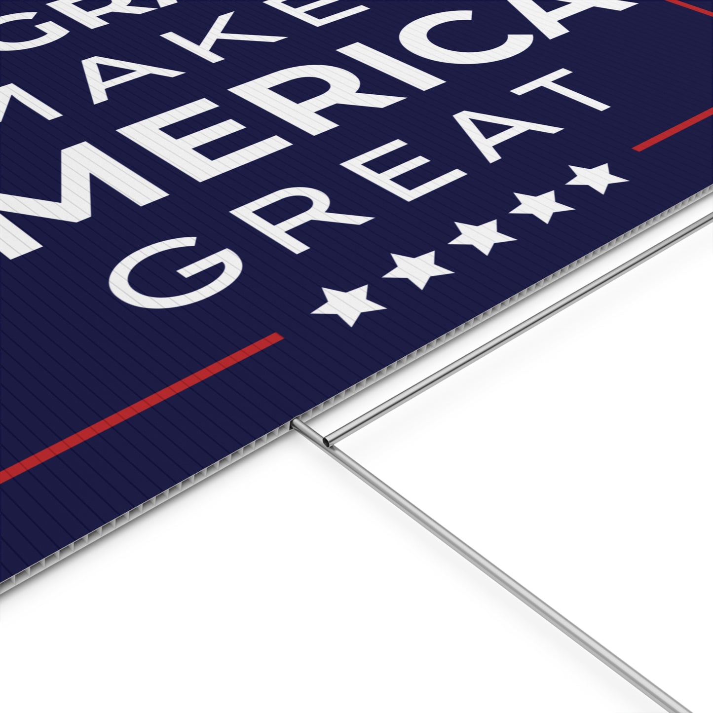 Immigrants Make America Great Yard Sign | 2 Colors | Print Both Sides | 24" x 18" | H Stake Included