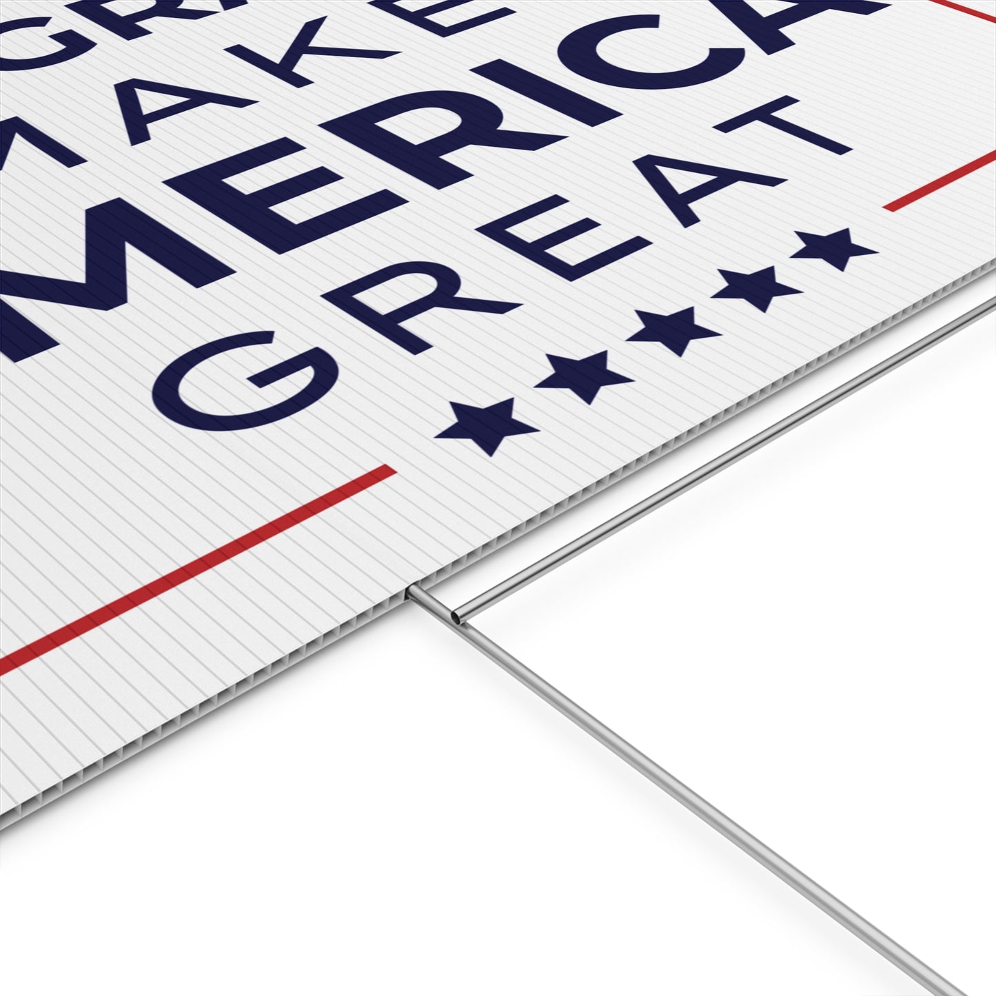 Immigrants Make America Great Yard Sign | 2 Colors | Print Both Sides | 24" x 18" | H Stake Included