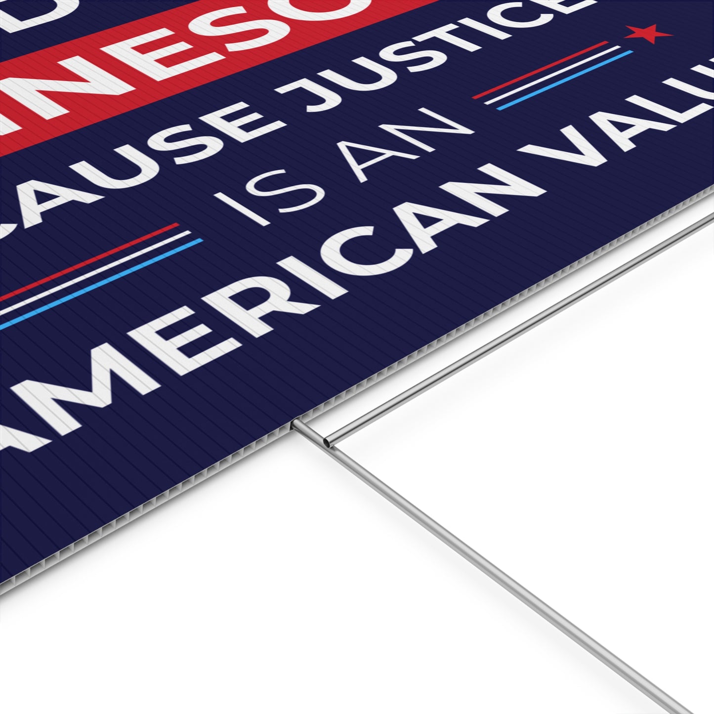 Stand With Minnesota Yard Sign | Stand With Minneapolis Yard Sign | 24" x 18" | Print on Both Sides | H Stake Included | 3 Colors Available