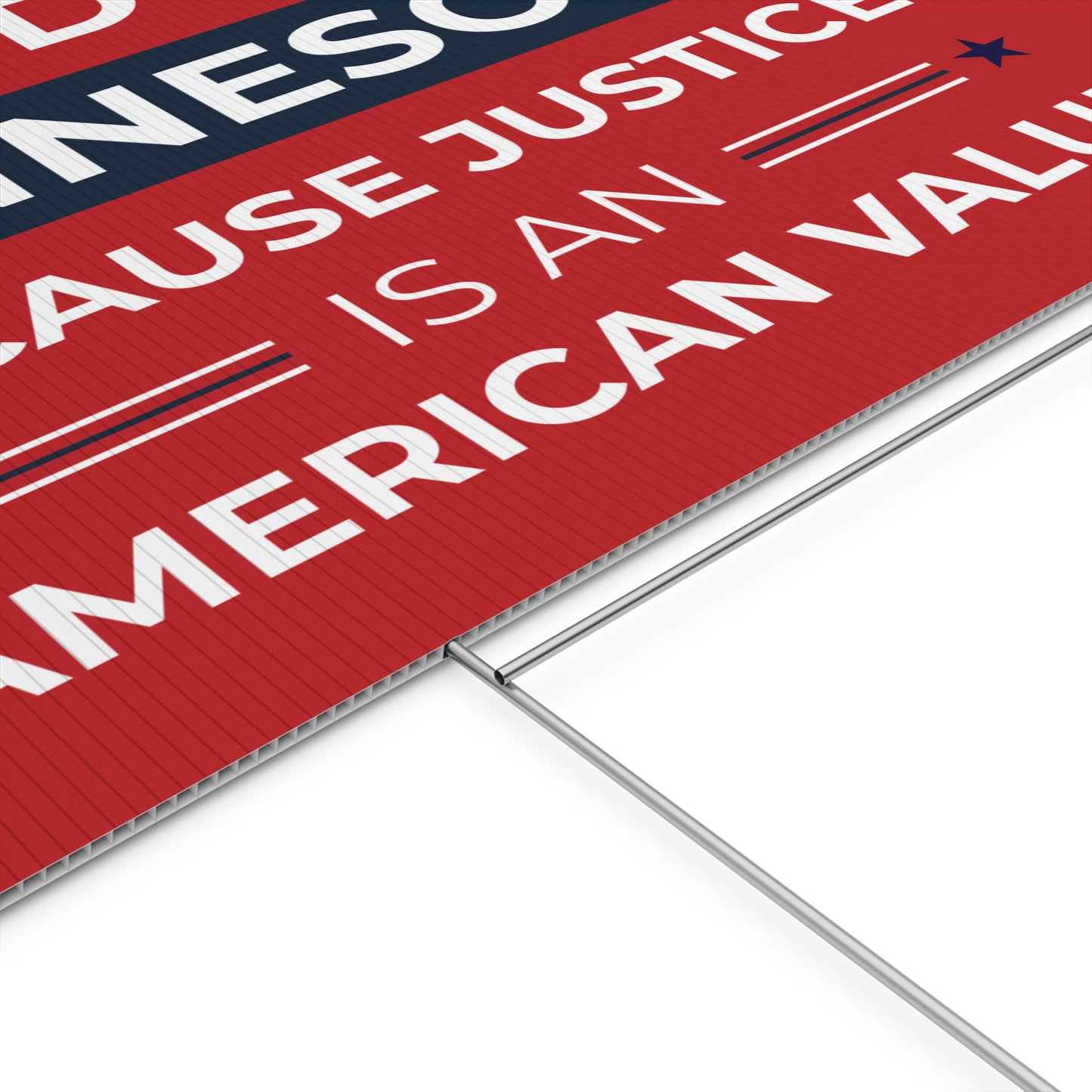Stand With Minnesota Yard Sign | Stand With Minneapolis Yard Sign | 24" x 18" | Print on Both Sides | H Stake Included | 3 Colors Available
