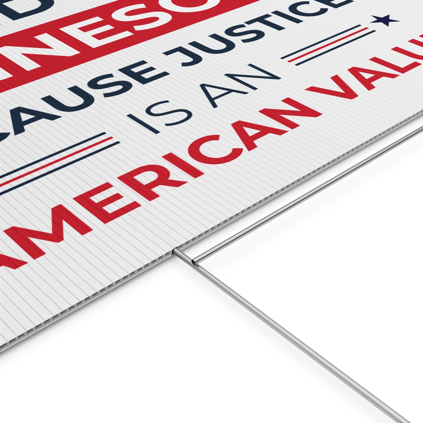 Stand With Minnesota Yard Sign | Stand With Minneapolis Yard Sign | 24" x 18" | Print on Both Sides | H Stake Included | 3 Colors Available
