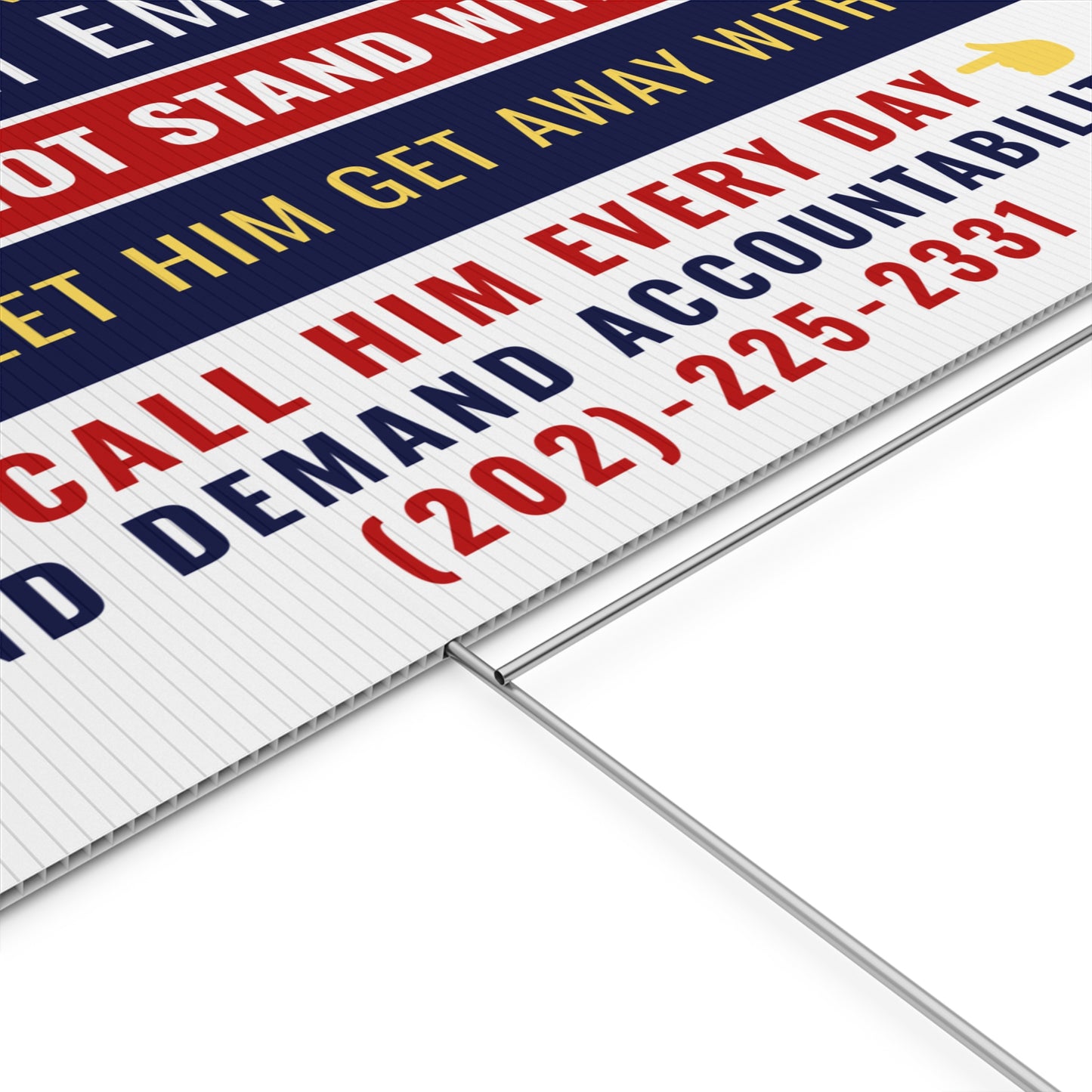 Minnesota Congressman Tom Emmer Yard Sign - 24" x 18" - Print on Both Sides - H Stake Included