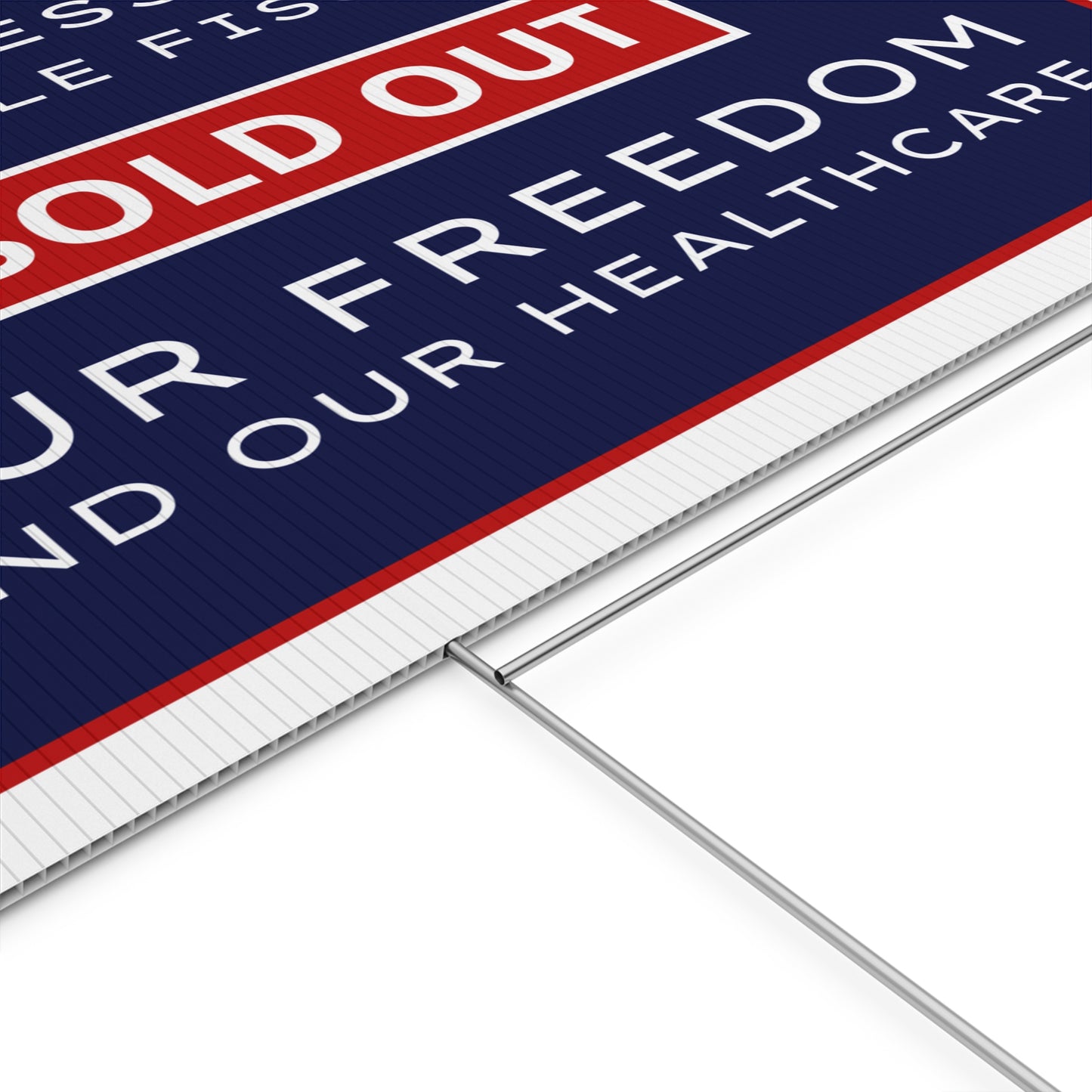 Congresswoman Michelle Fischbach Yard Sign - 24" x 18" - Print on Both Sides - H Stake Included