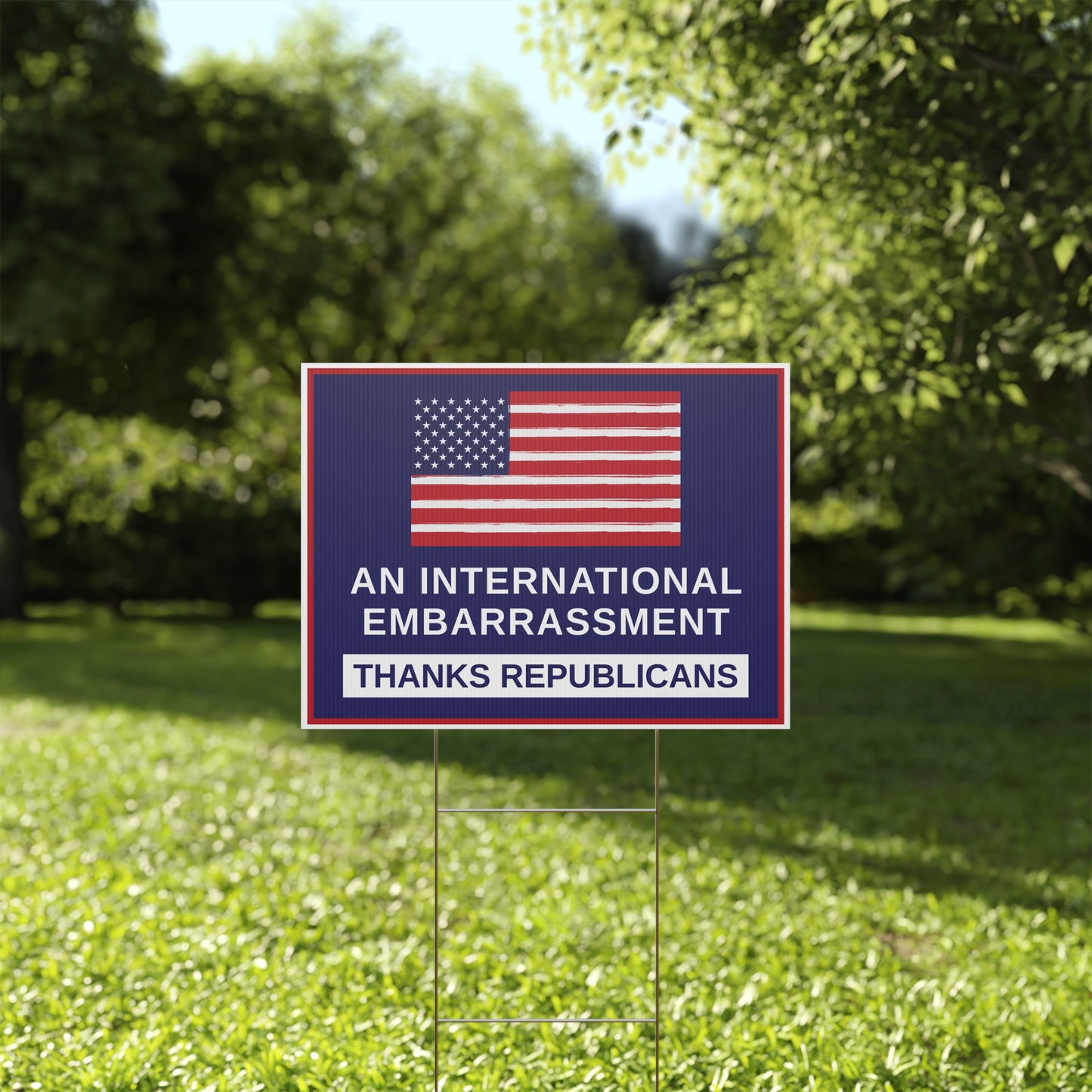 Thanks Republicans Yard Sign, Anti Trump Yard Sign, America 250 Yard Sign