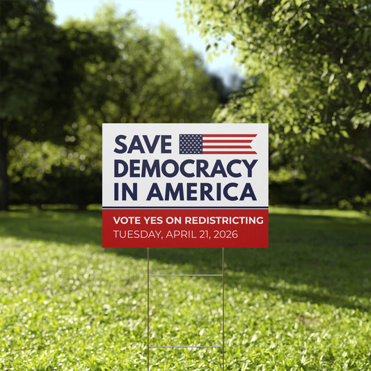 Yes on Virginia Redistricting Yard Sign - Virginia Special Election Yard Signs